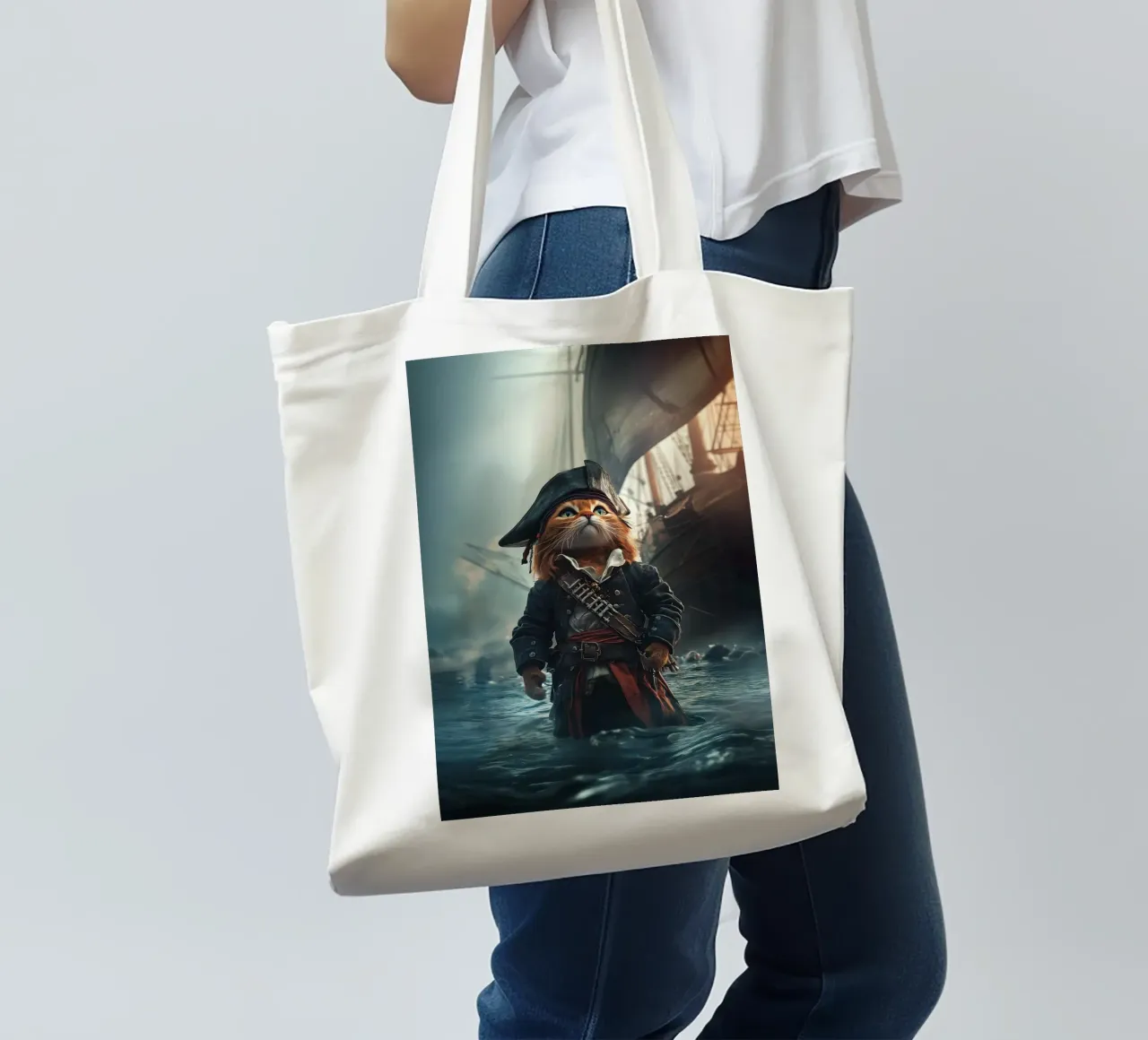 He is a pirate No. 03 borsa in juta da lazydaypaper