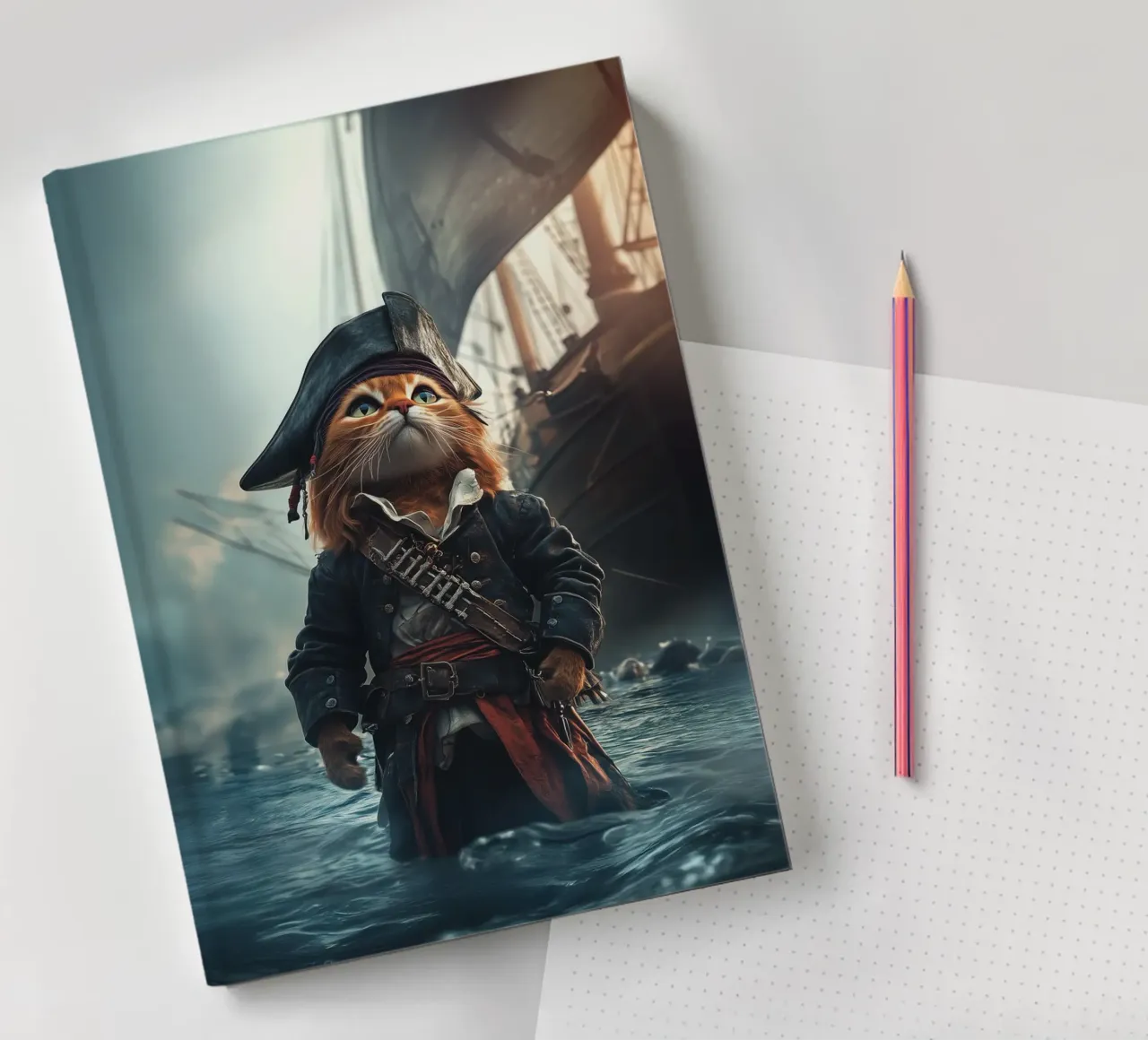 He is a pirate No. 03 notebook by lazydaypaper