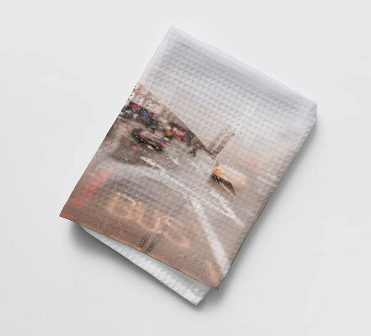 Londres, Angleterre I Rue pluvieuse vue depuis un bus rouge torchon de Julie Travel Photography