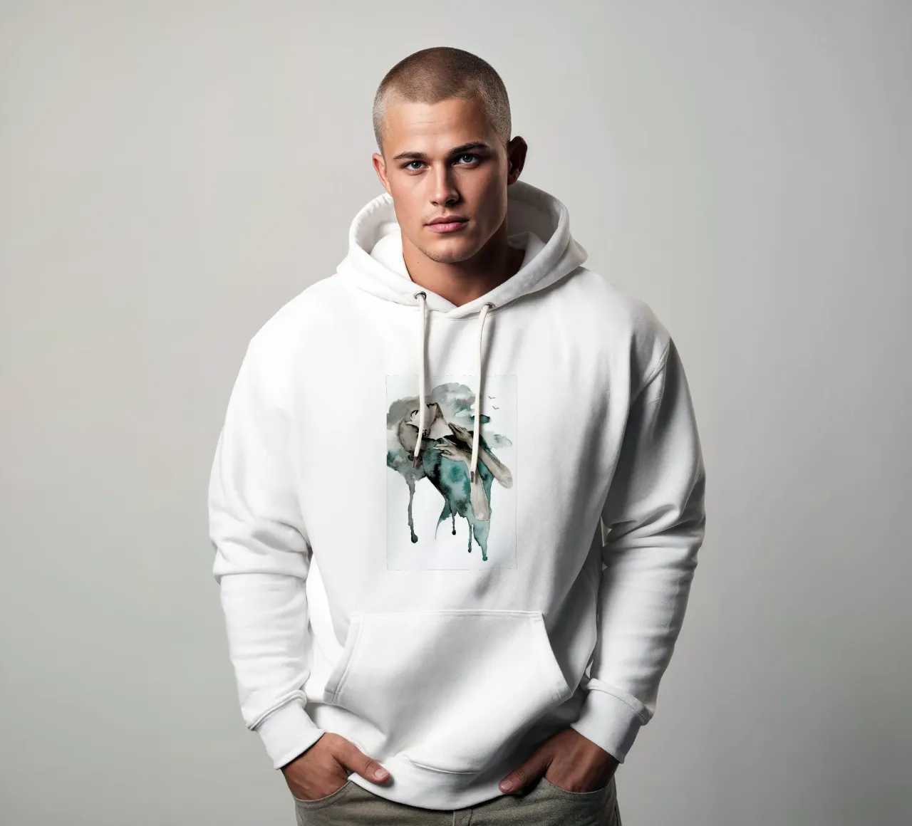 Storm Clouds sudadera con capucha de Larissa van der Laan