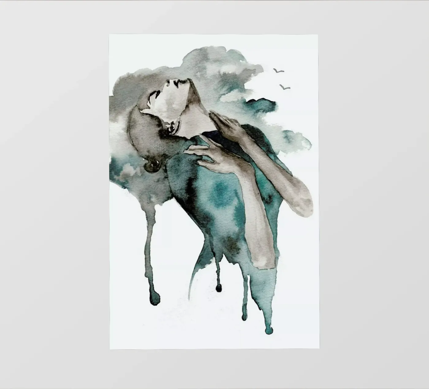 Storm Clouds backlit folie van Larissa van der Laan