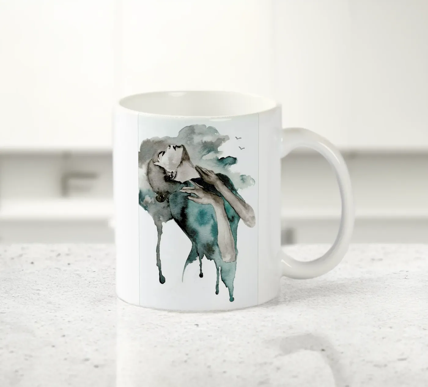 Storm Clouds Keramik Tasse von Larissa van der Laan