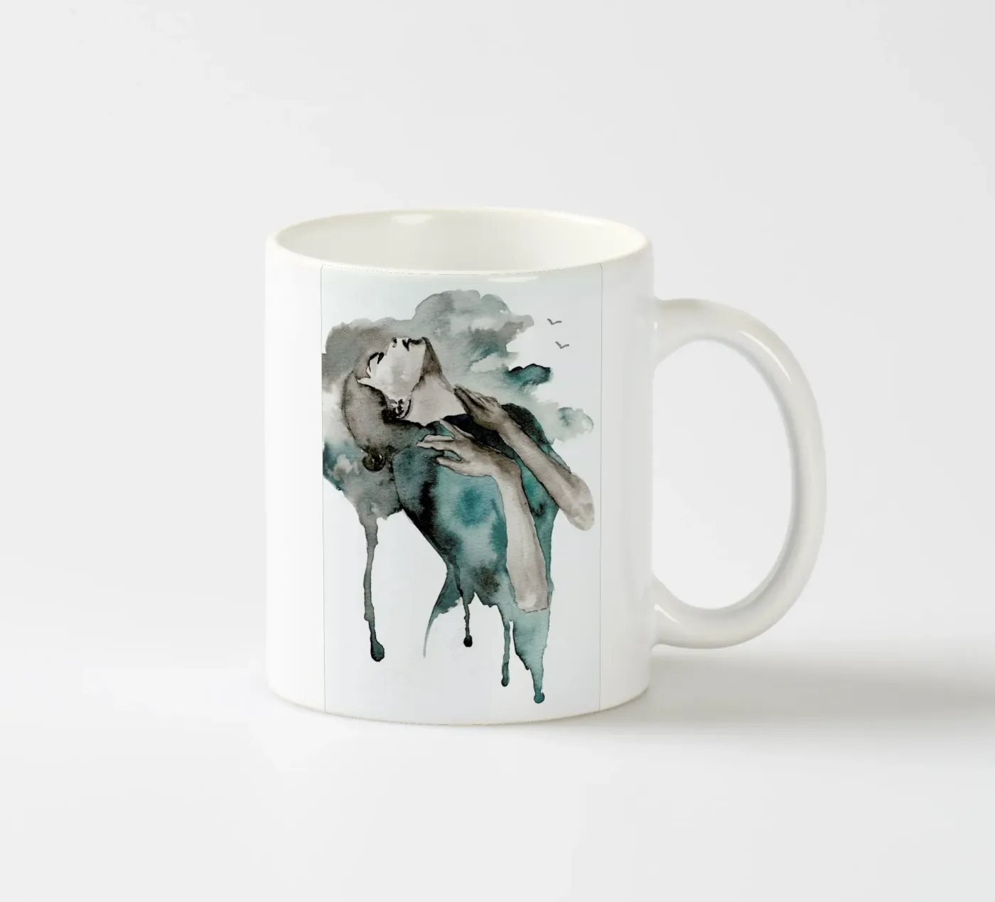 Storm Clouds ceramic mug by Larissa van der Laan