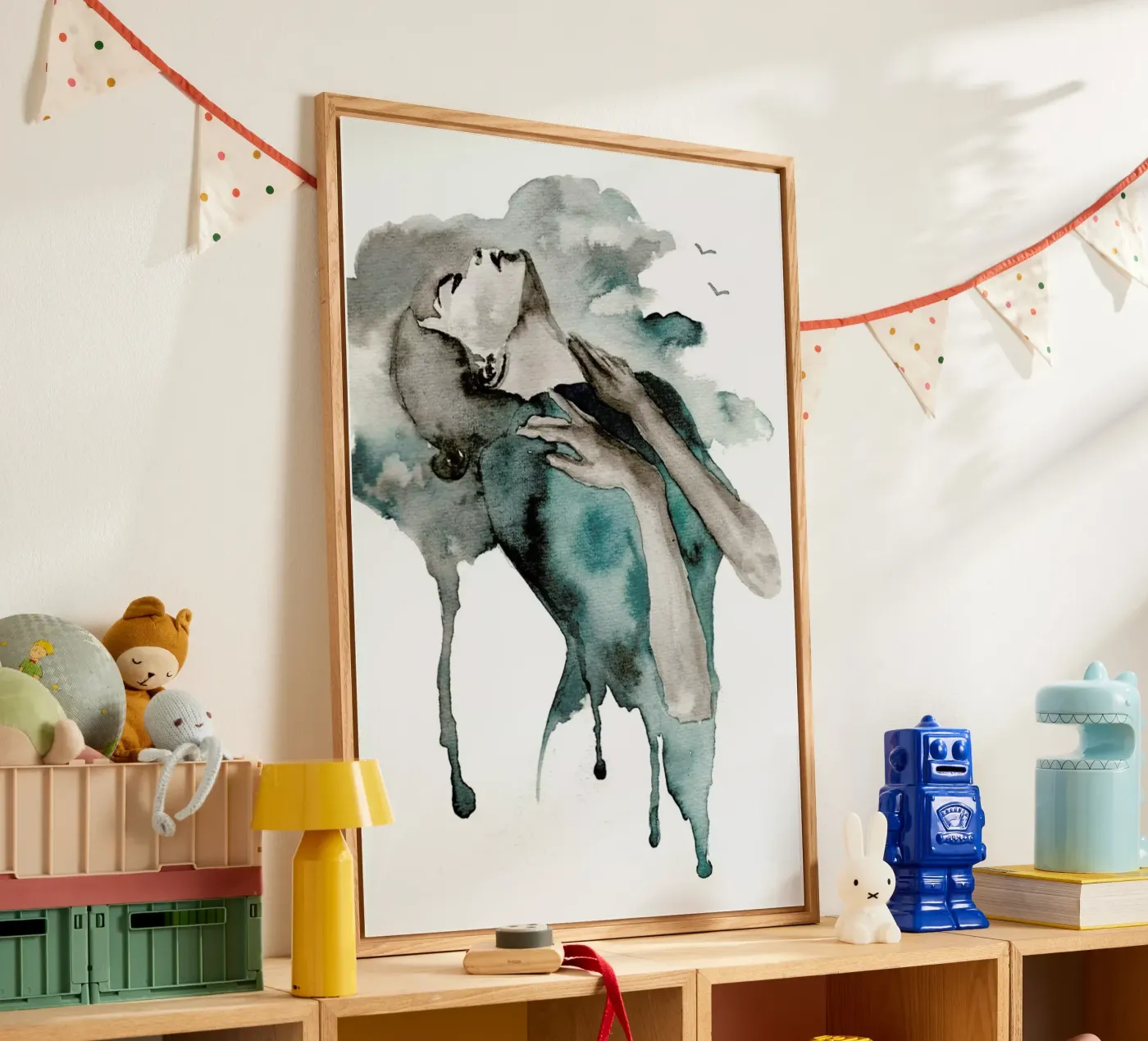 Storm Clouds acryl van Larissa van der Laan