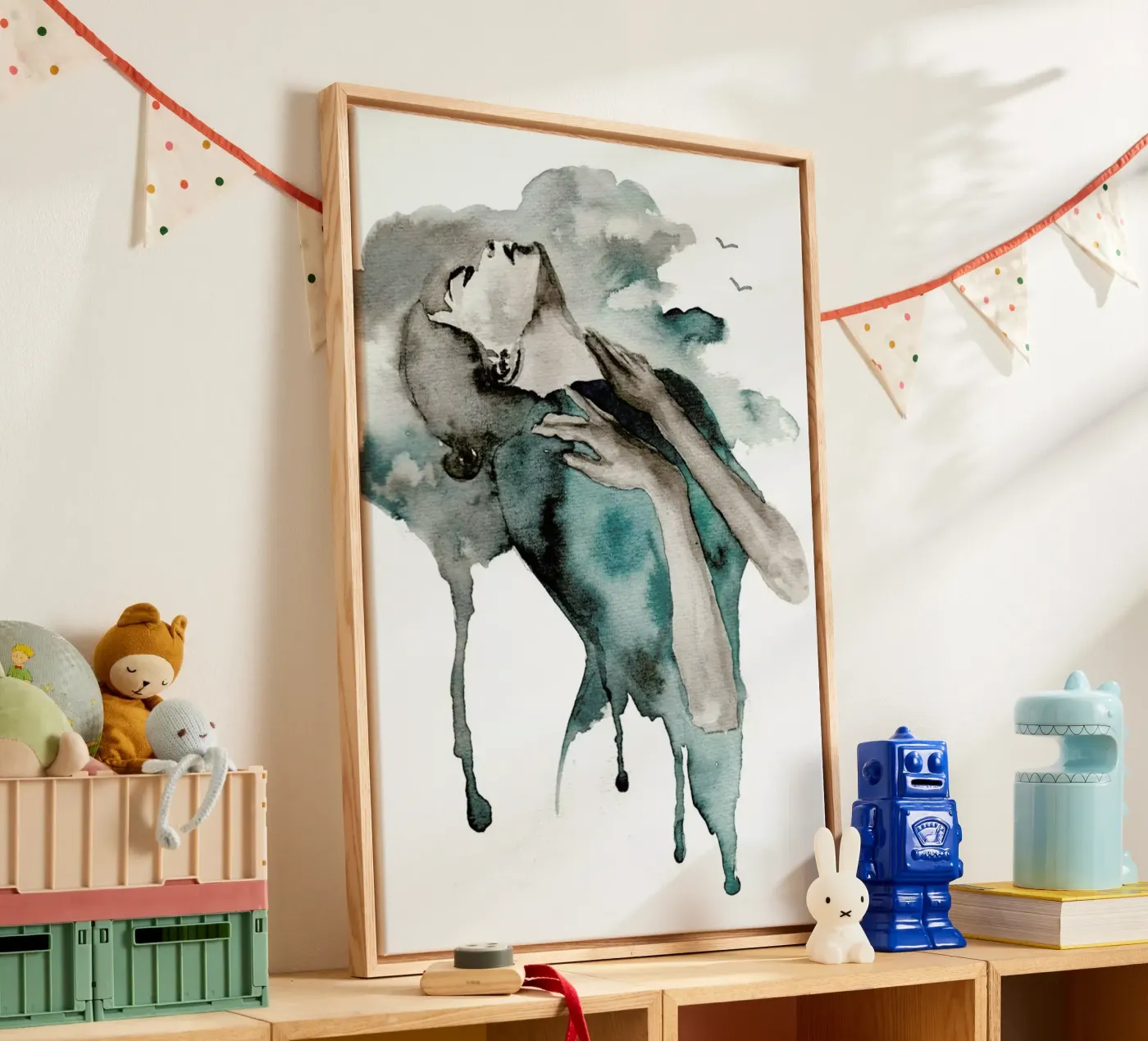 Storm Clouds canvas by Larissa van der Laan