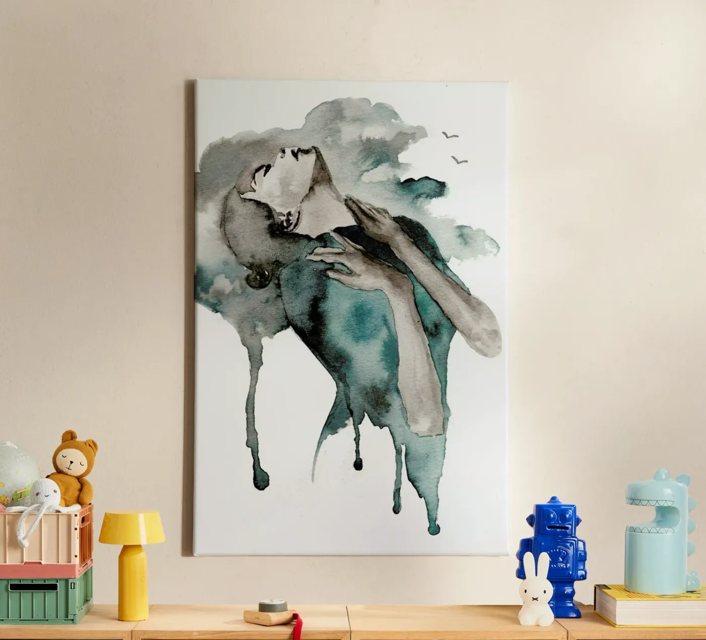 Storm Clouds canvas by Larissa van der Laan