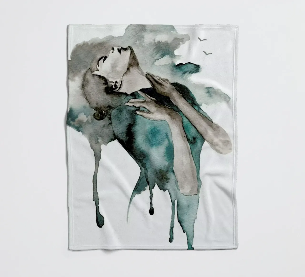 Storm Clouds Fleecedecke von Larissa van der Laan