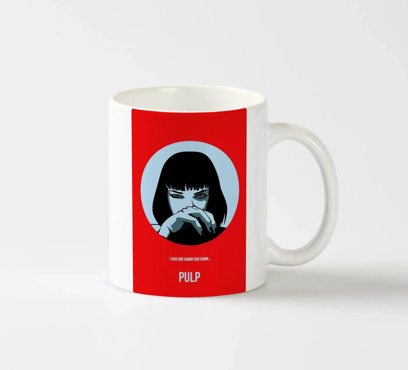 Pulp Poster 1 ceramic mug by Naxart