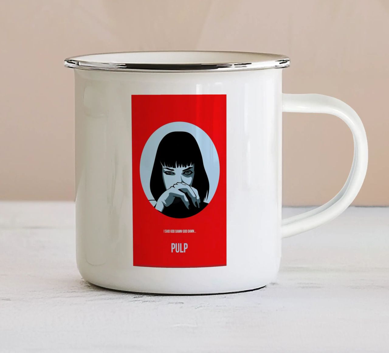 Pulp Poster 1 tazza in smalto da Naxart