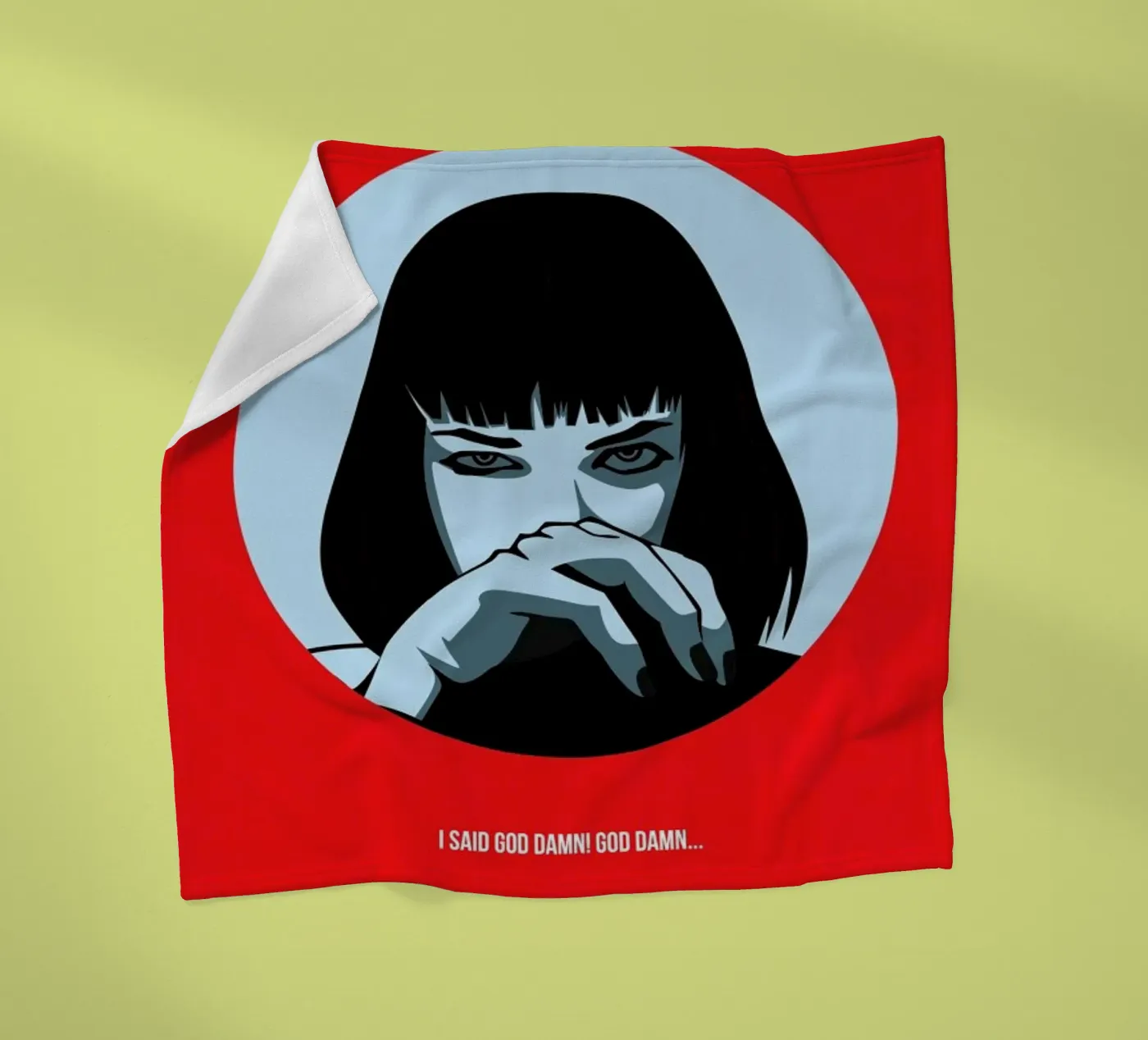 Pulp Poster 1 fleecedeken van Naxart