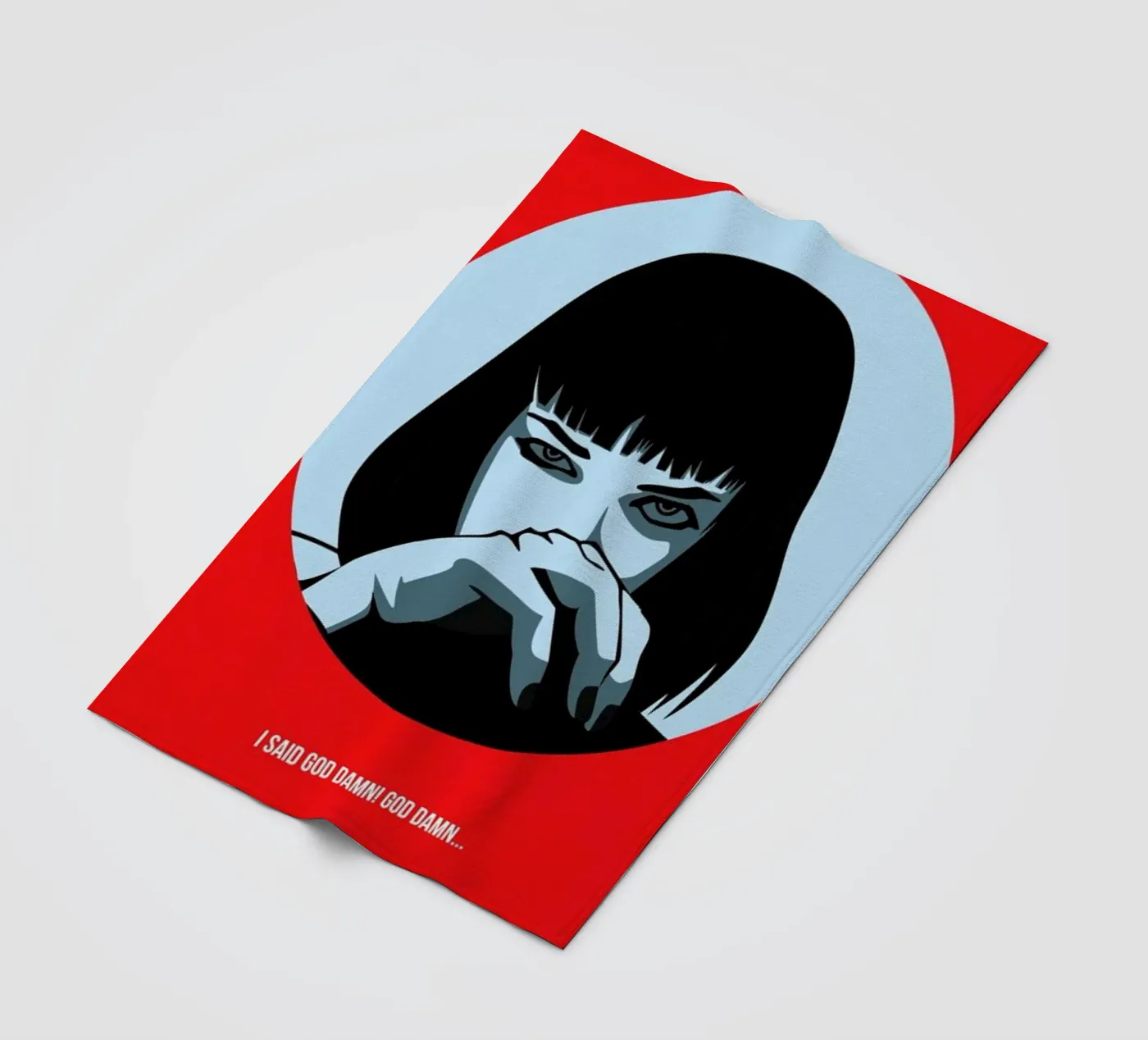 Pulp Poster 1 fleecedeken van Naxart