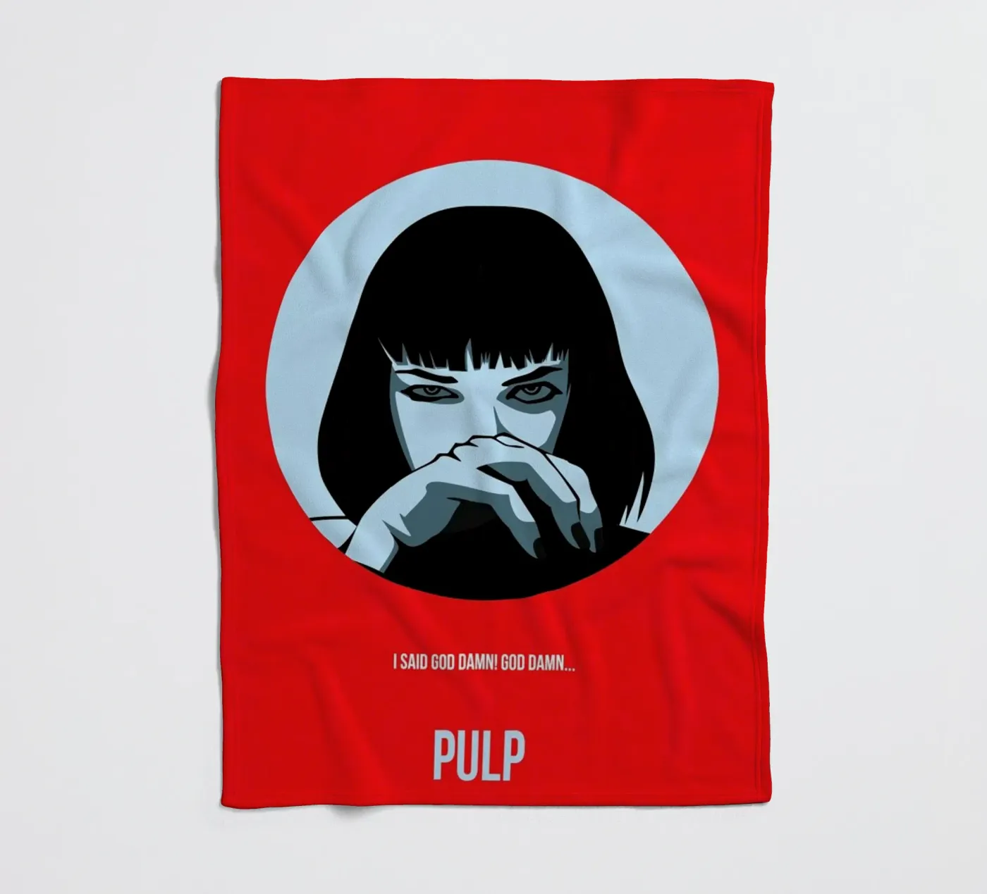 Pulp Poster 1 Fleecedecke von Naxart