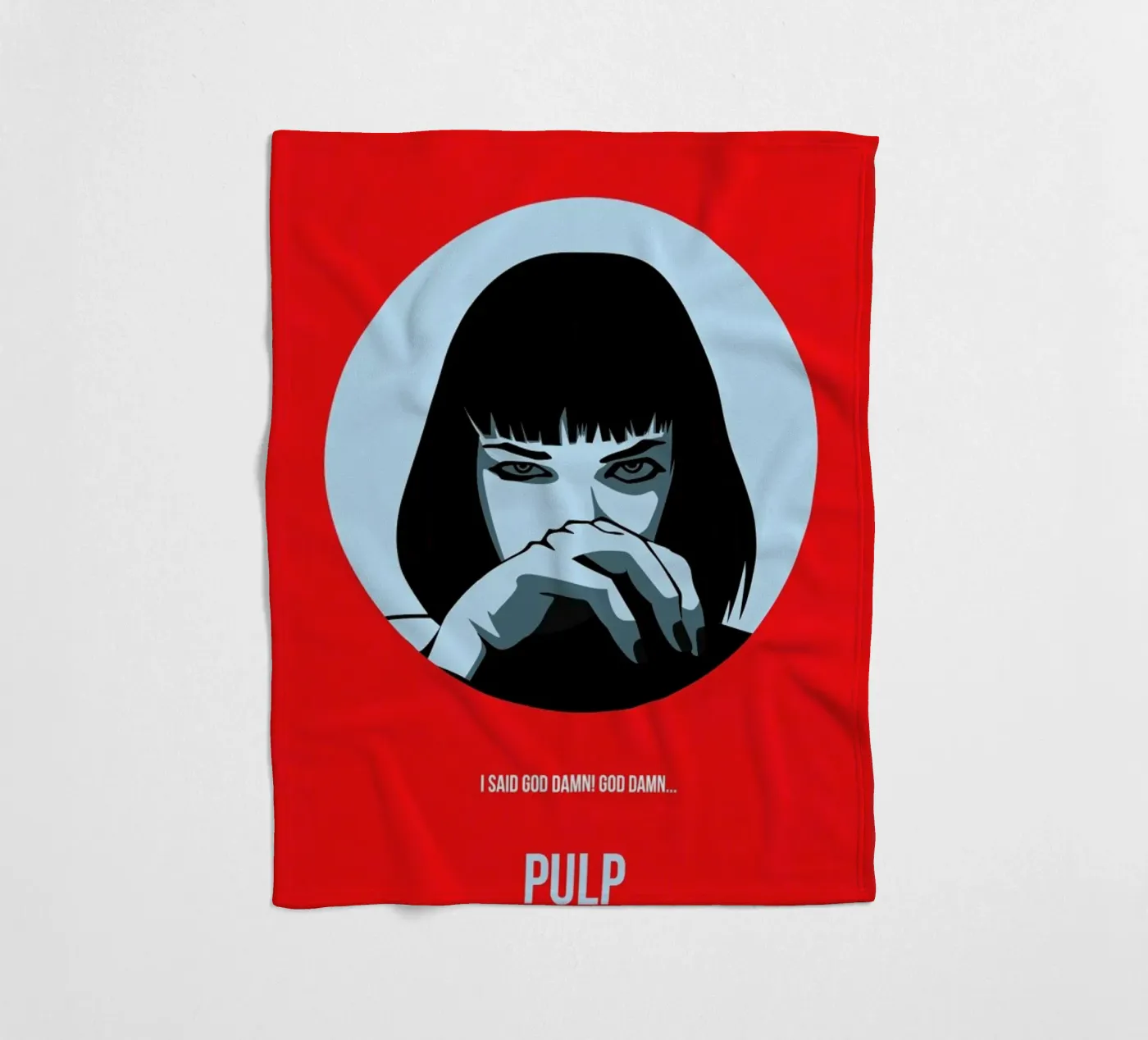 Pulp Poster 1 fleecedeken van Naxart