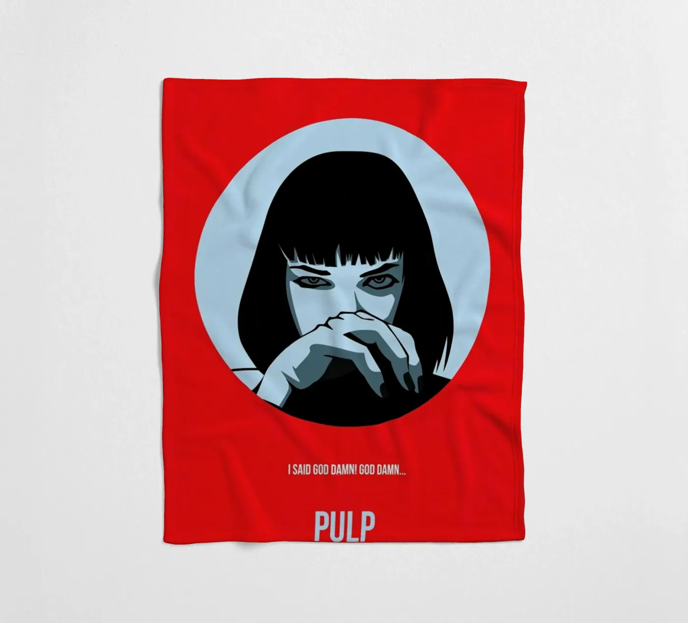 Pulp Poster 1 Fleecedecke von Naxart