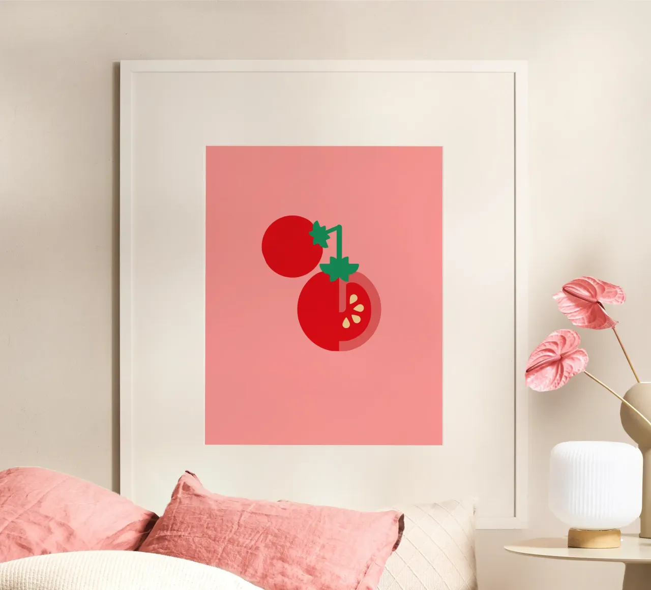 Tomaten poster con telaio in plastica da DARIA IVANOVNA