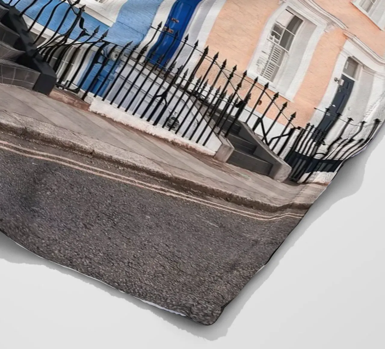 Londra, Inghilterra I Facciate di strade pastello a Notting Hill coperta in pile da Julie Travel Photography