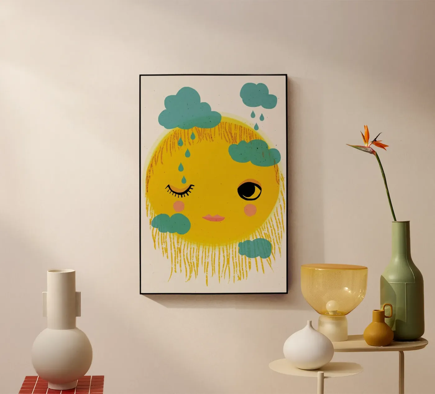 Sun And Rain Acryl-Glas von treechild