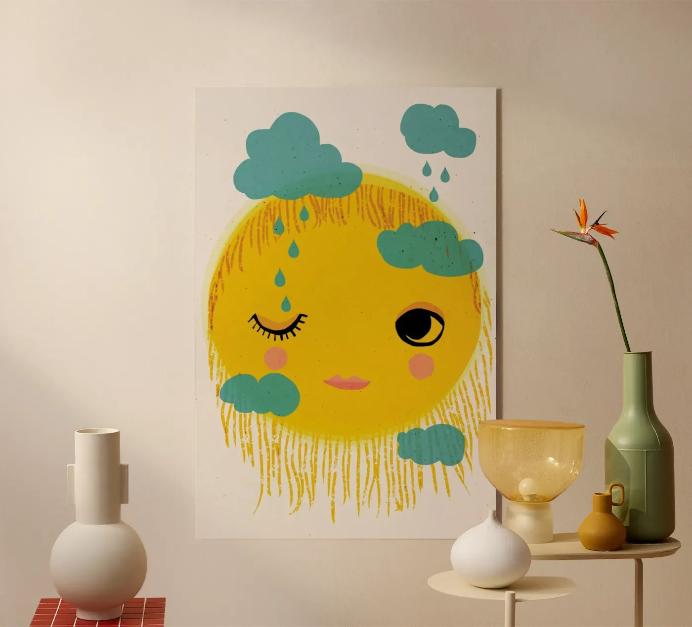 Sun And Rain Acryl-Glas von treechild