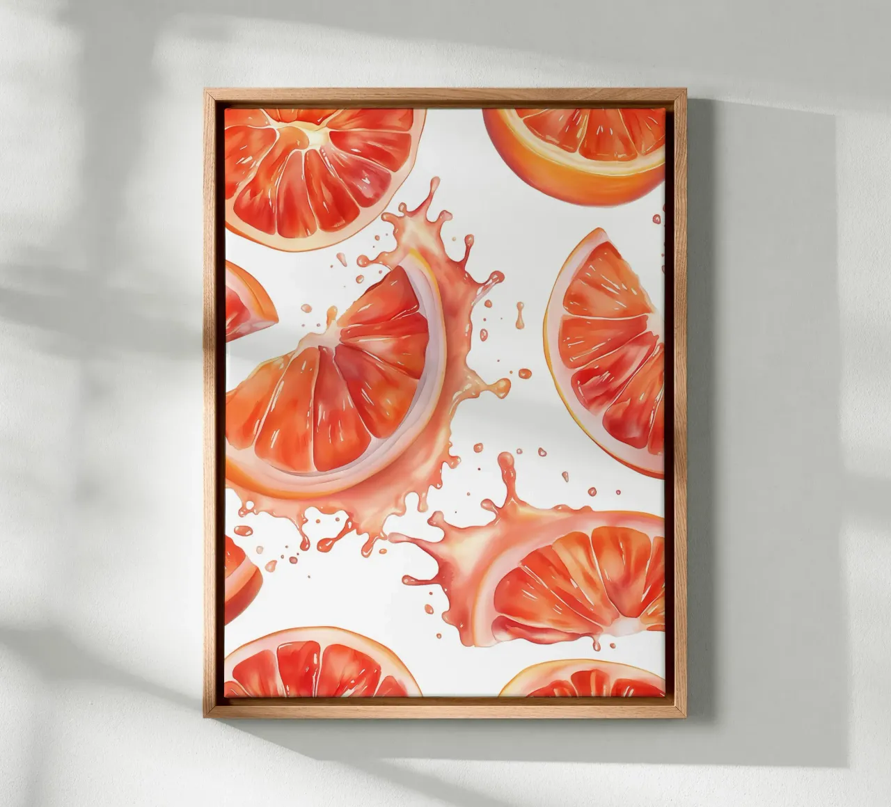Quarti di pompelmo tela con Cornice a cassetta da Spice & Style