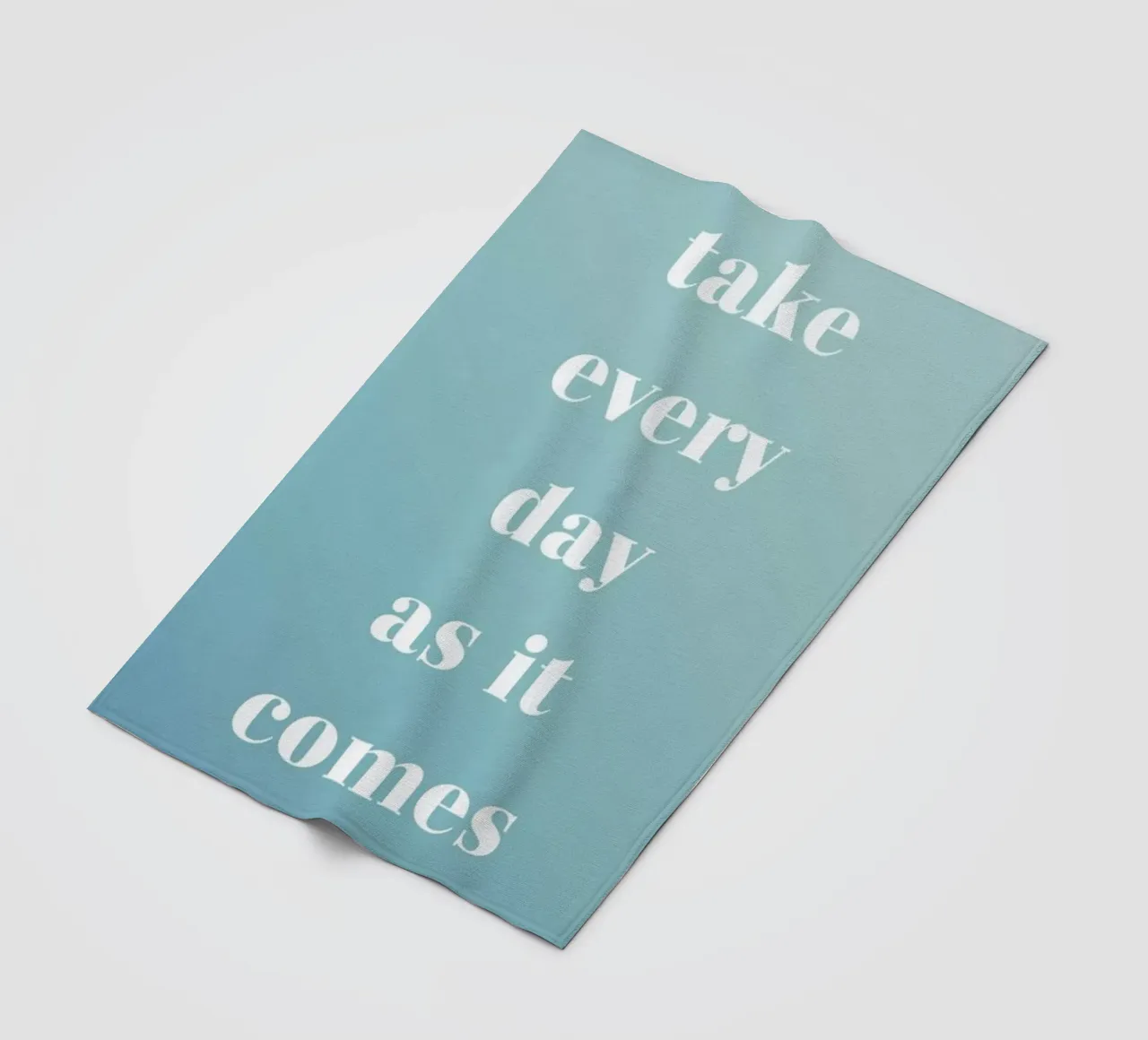 Take Every Day fleece blanket by Studio One