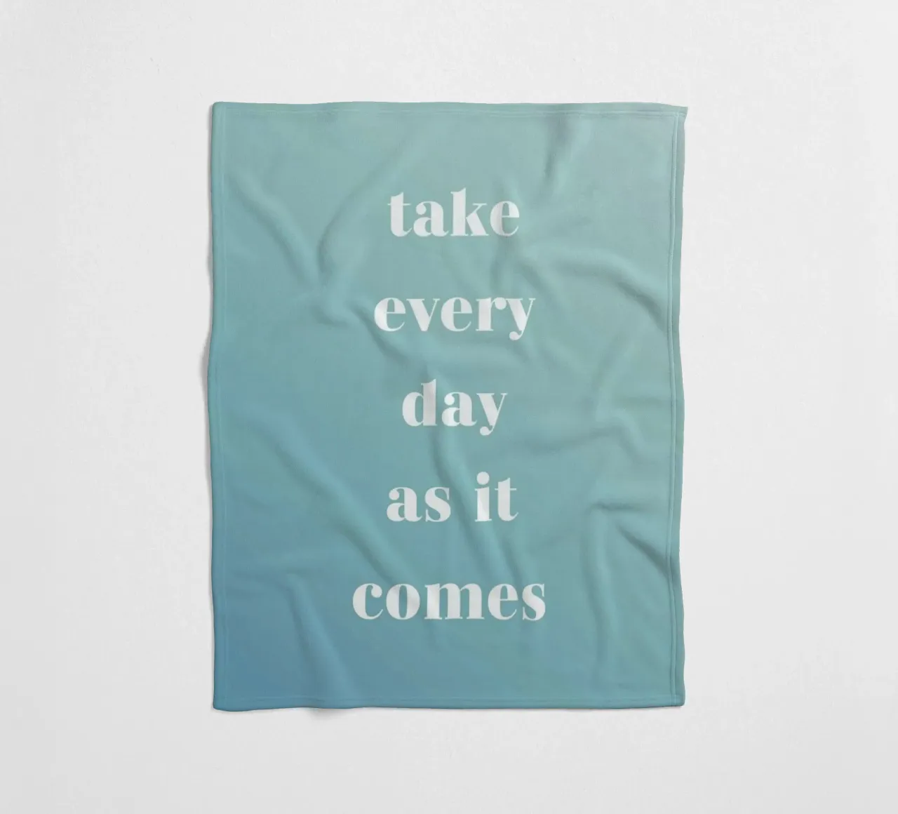 Take Every Day fleece blanket by Studio One