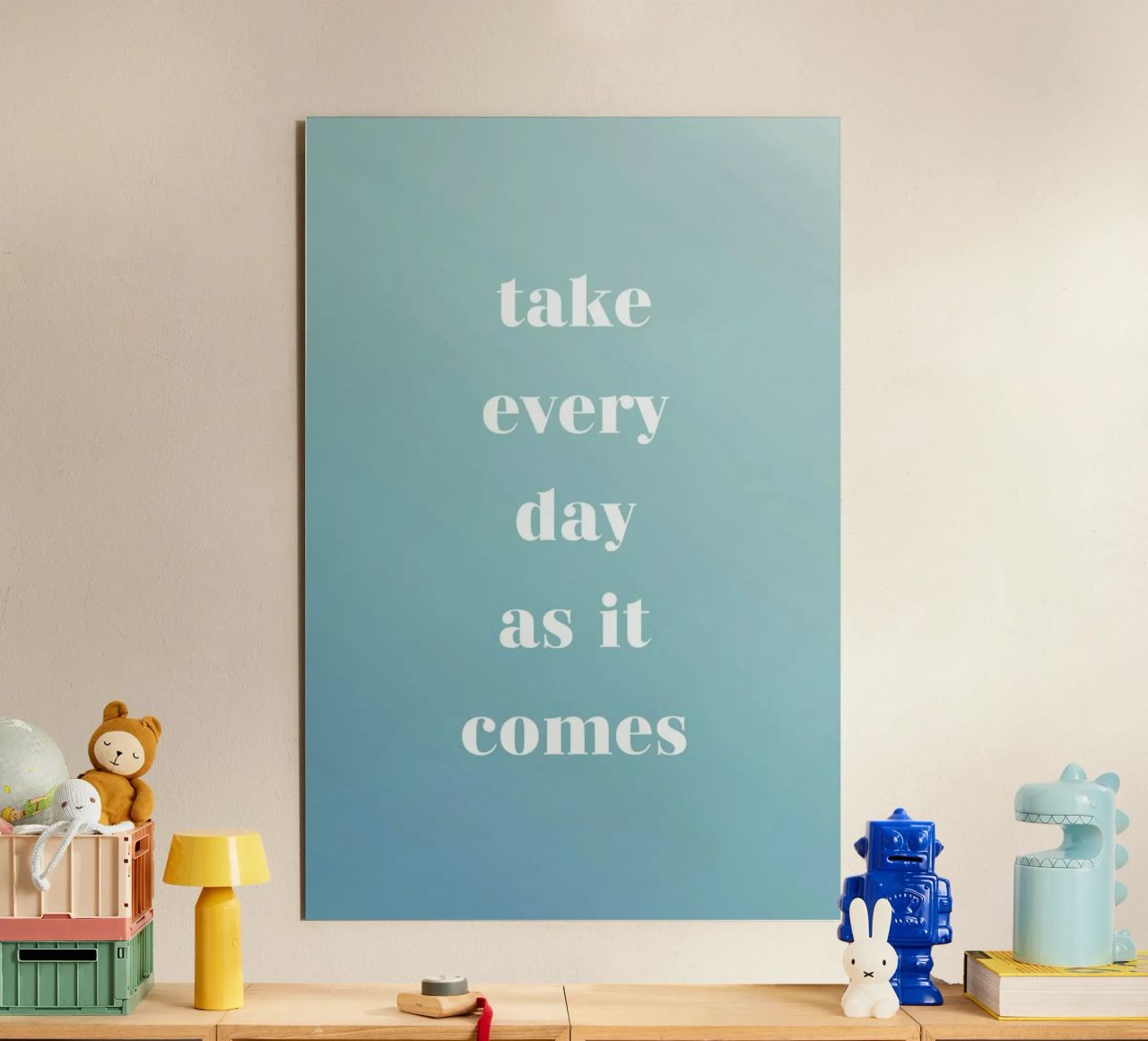 Take Every Day alluminio dibond da Studio One
