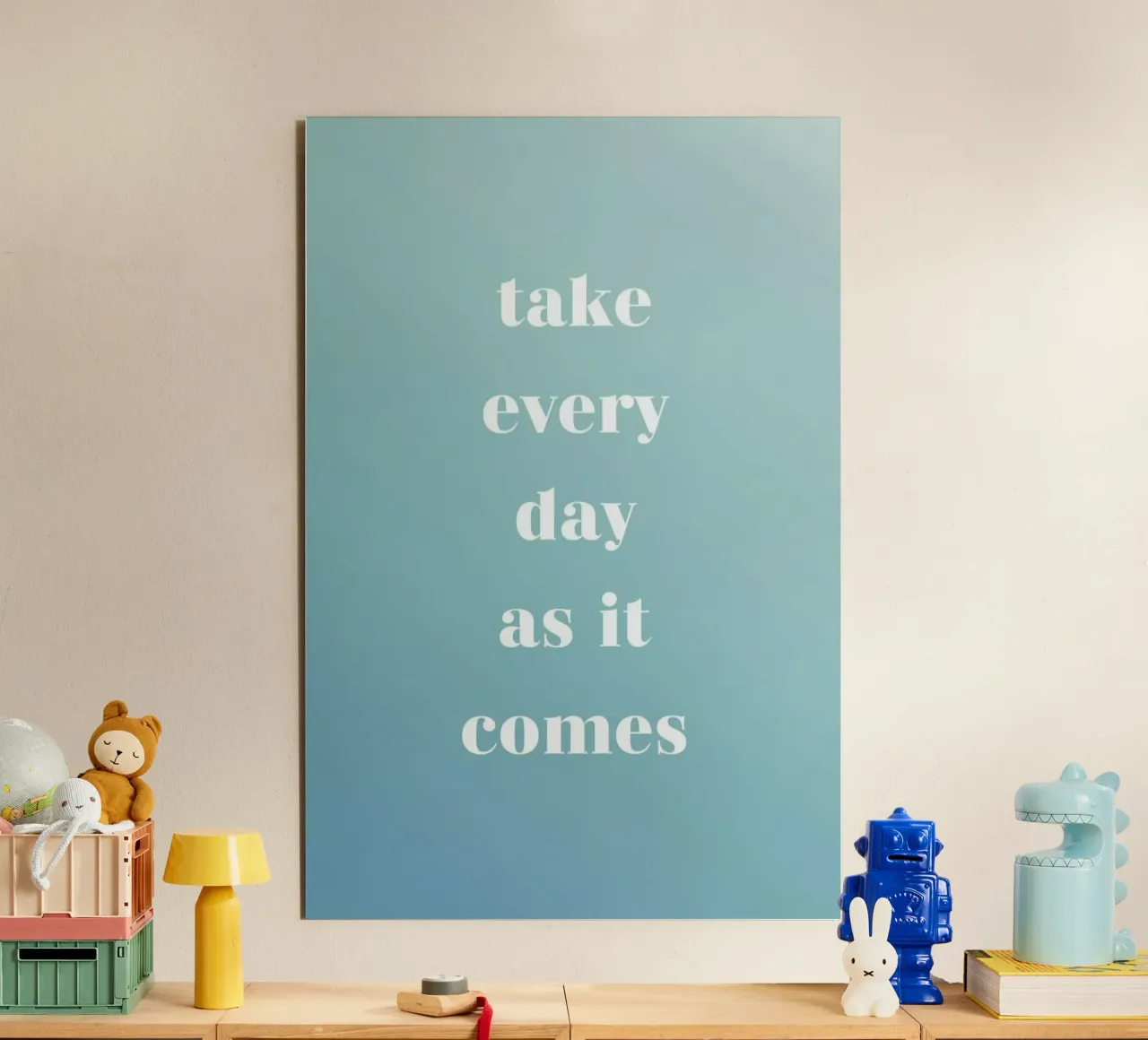 Take Every Day alluminio dibond da Studio One