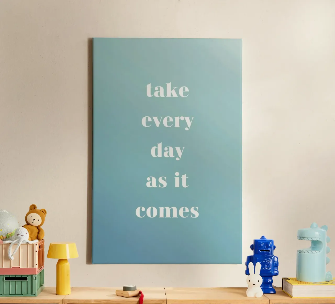 Take Every Day tela con Cornice a cassetta da Studio One