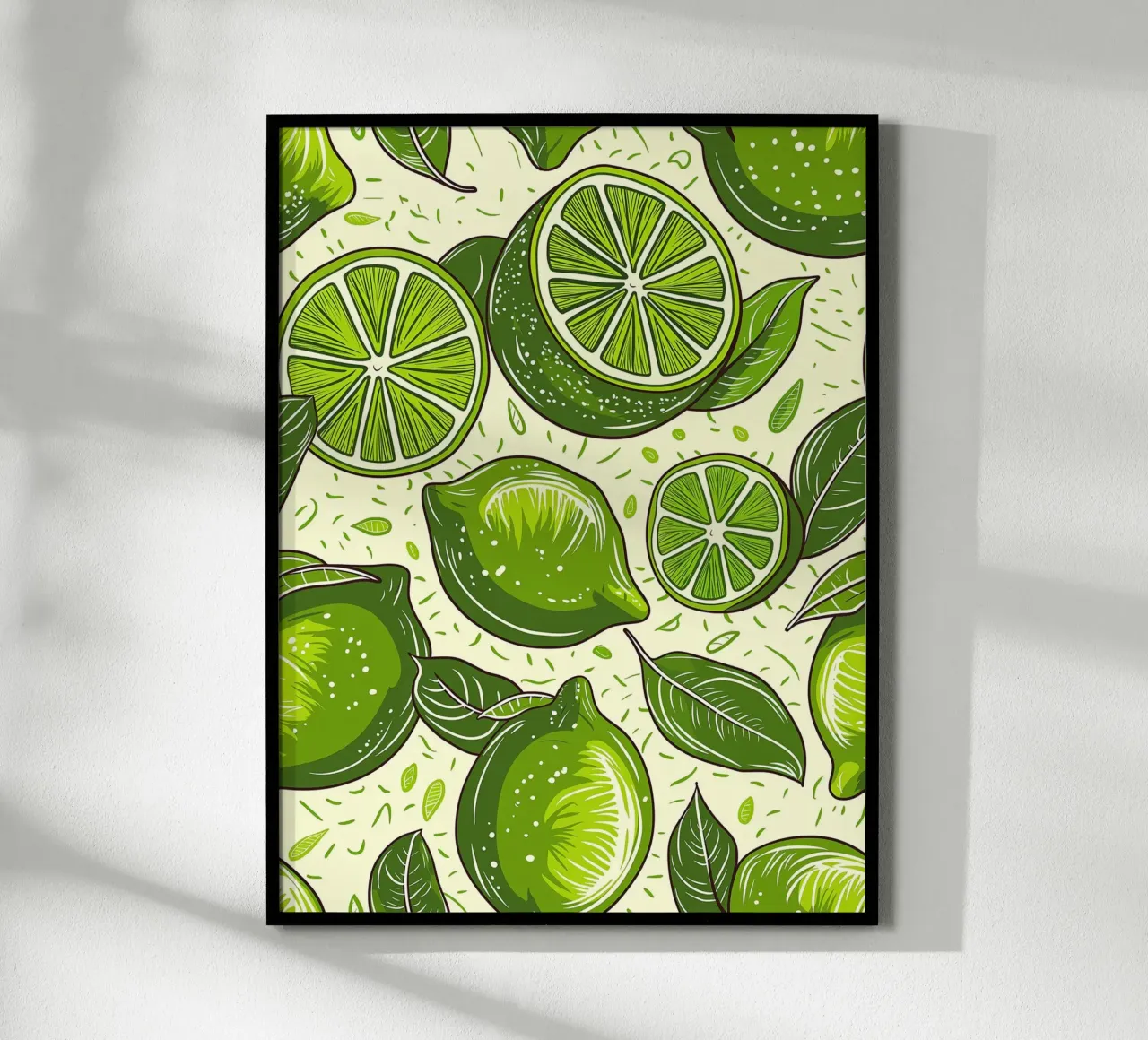 Citron vert éclatant poster avec cadre en plastique de Spice & Style