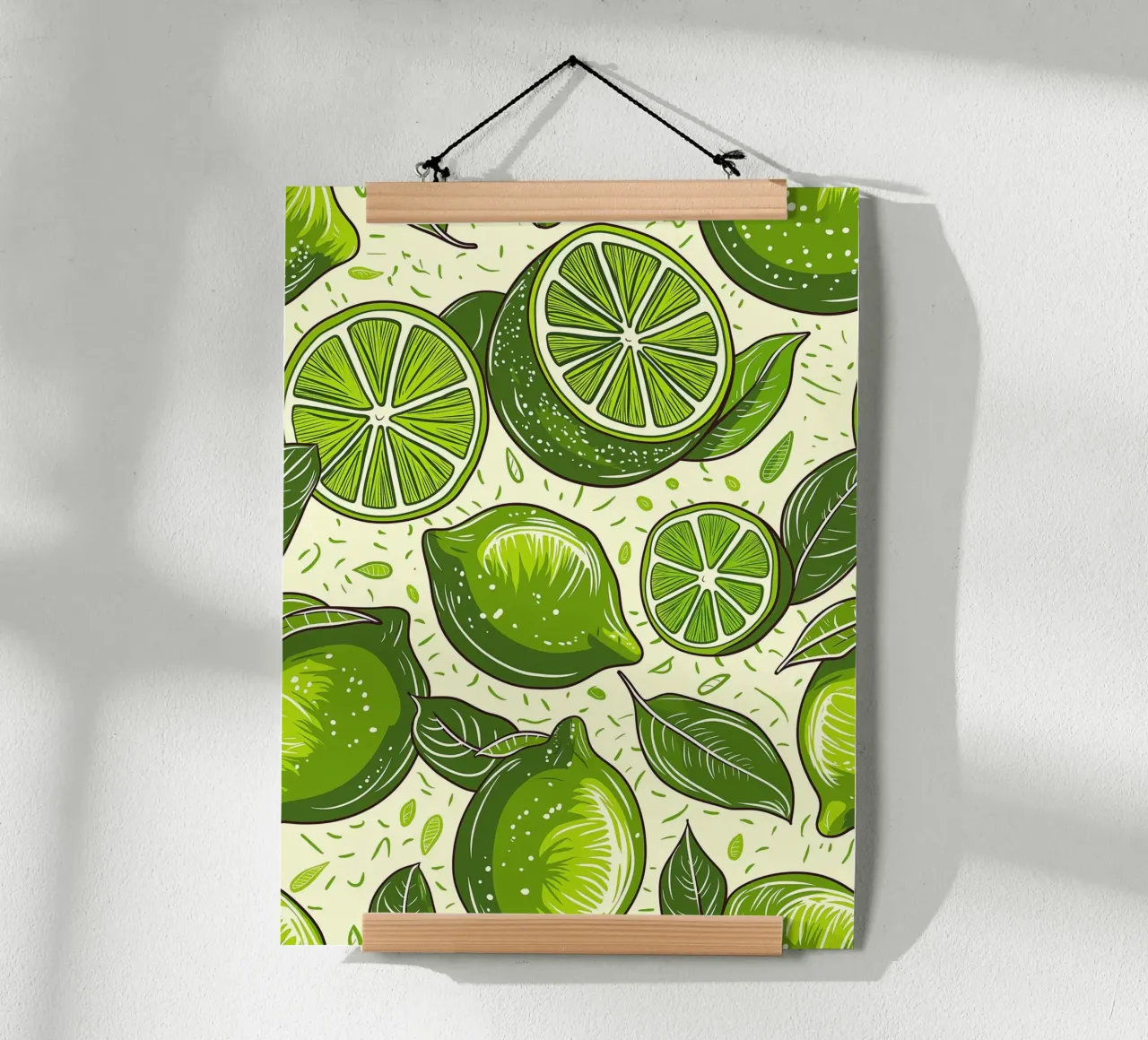 Citron vert éclatant poster avec cadre en plastique de Spice & Style