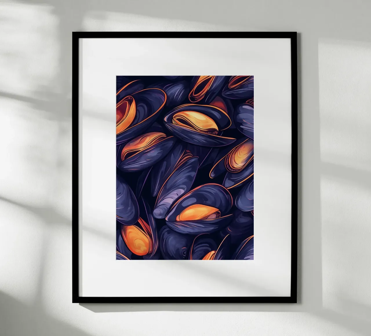 Una marea di sapori poster con telaio in legno da Spice & Style