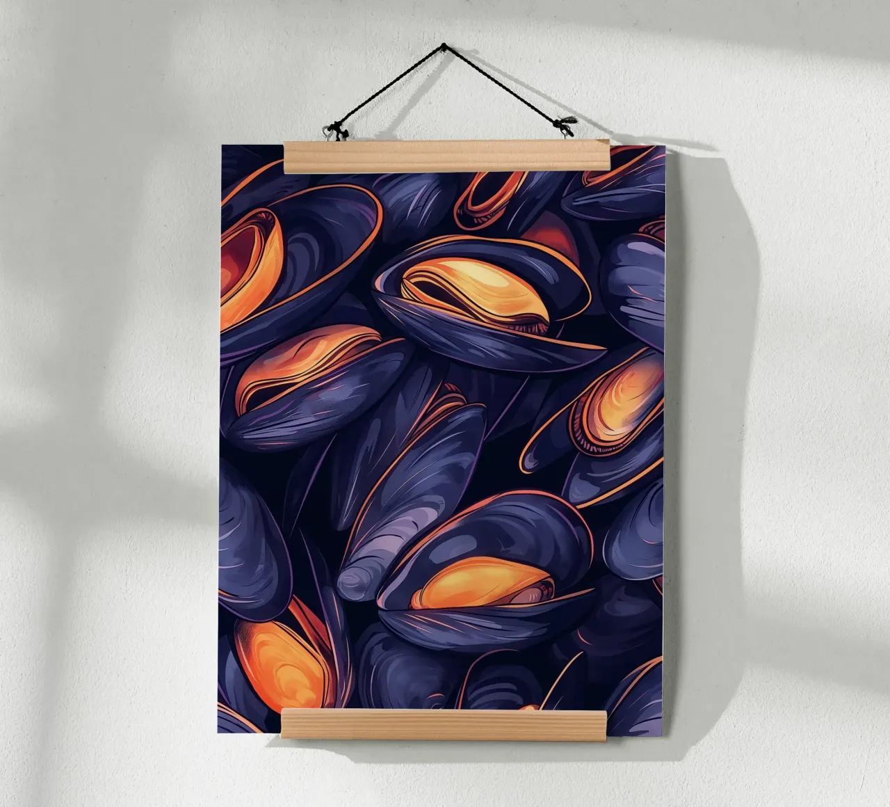 Una marea di sapori poster con telaio in legno da Spice & Style