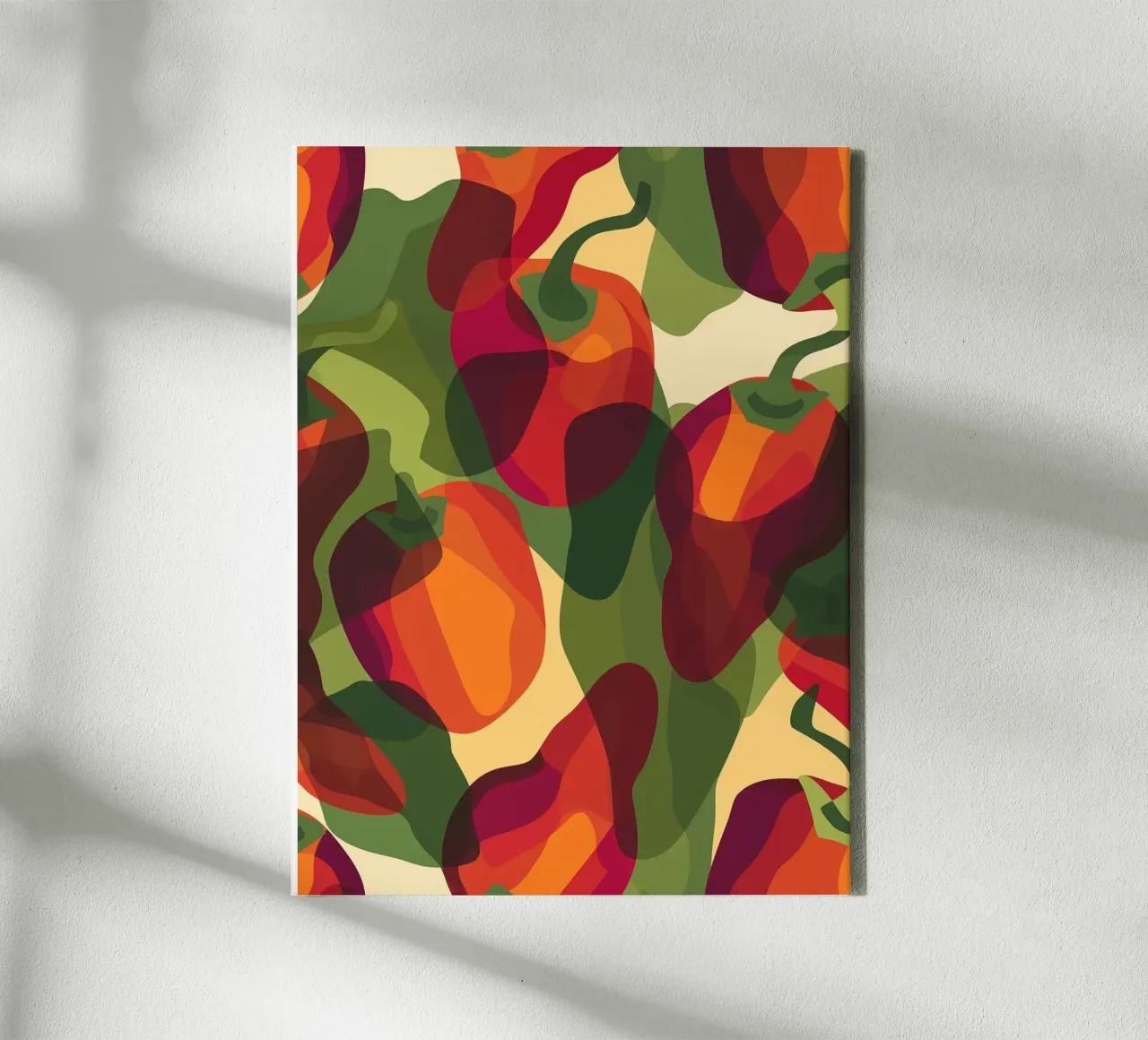 Scharfe Explosion Leinwand mit Schattenfugenrahmen von Spice & Style