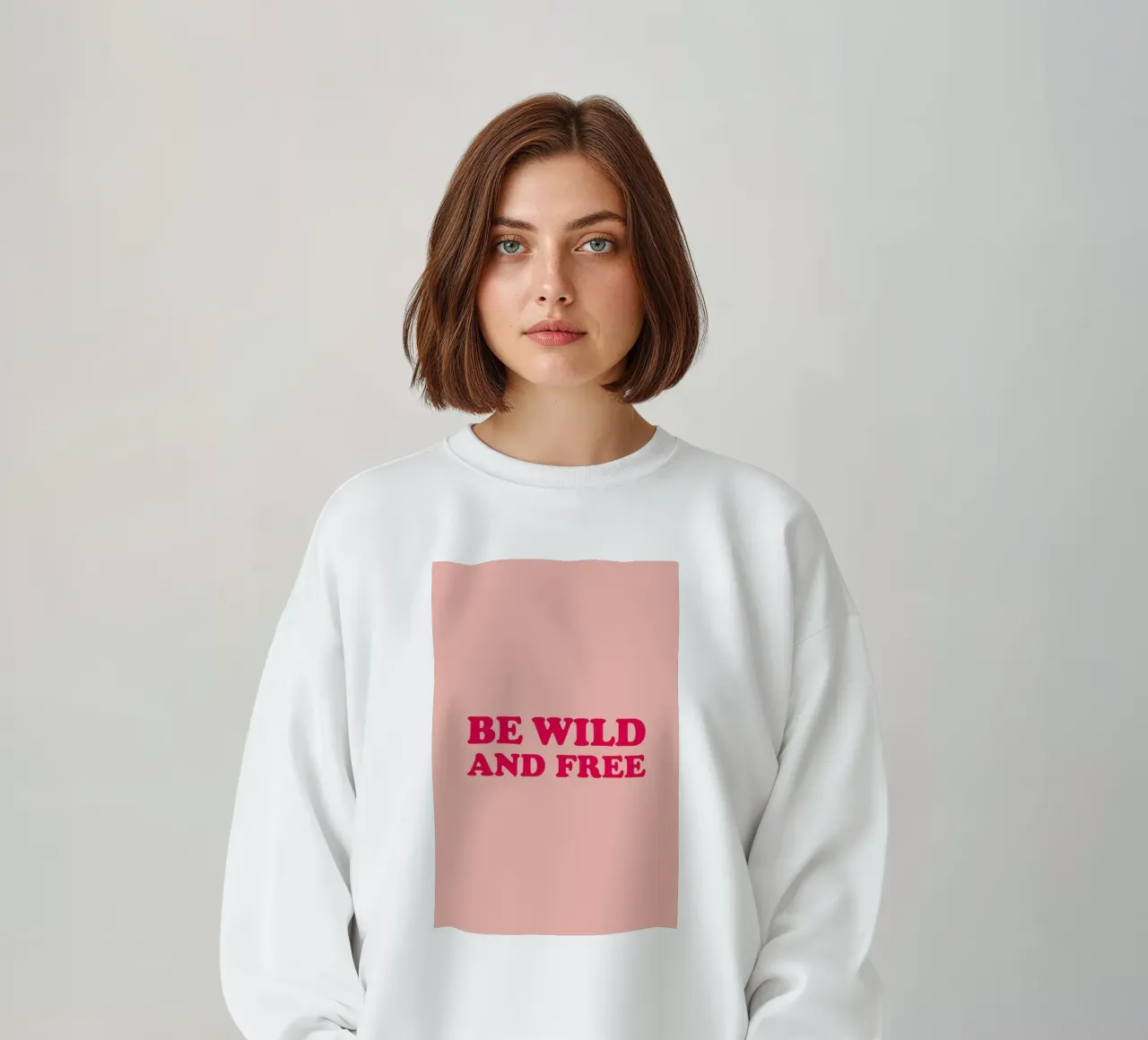 Be Wild and Free - Pink felpa da Studio One