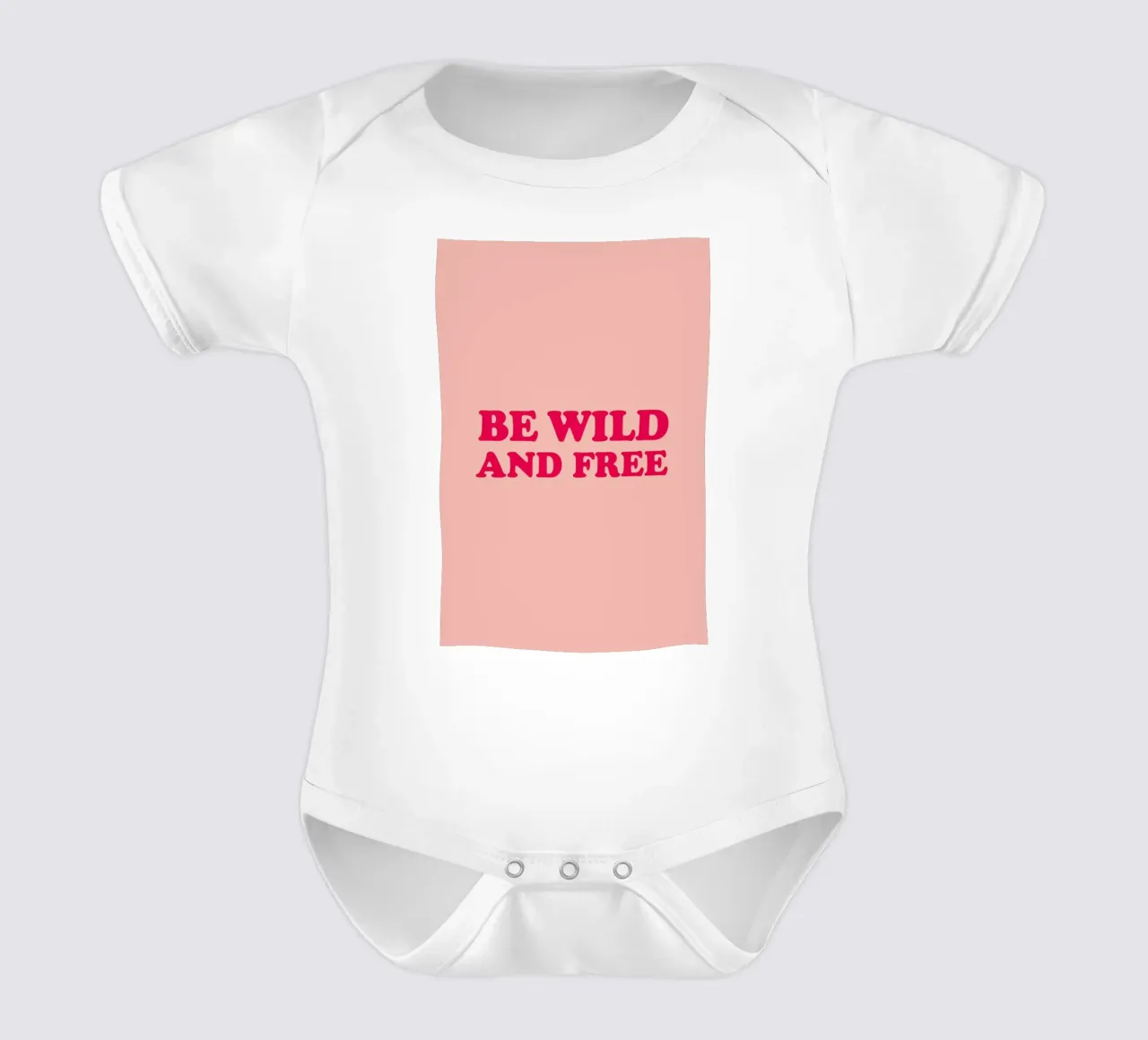 Be Wild and Free - Pink body neonato maniche corte da Studio One