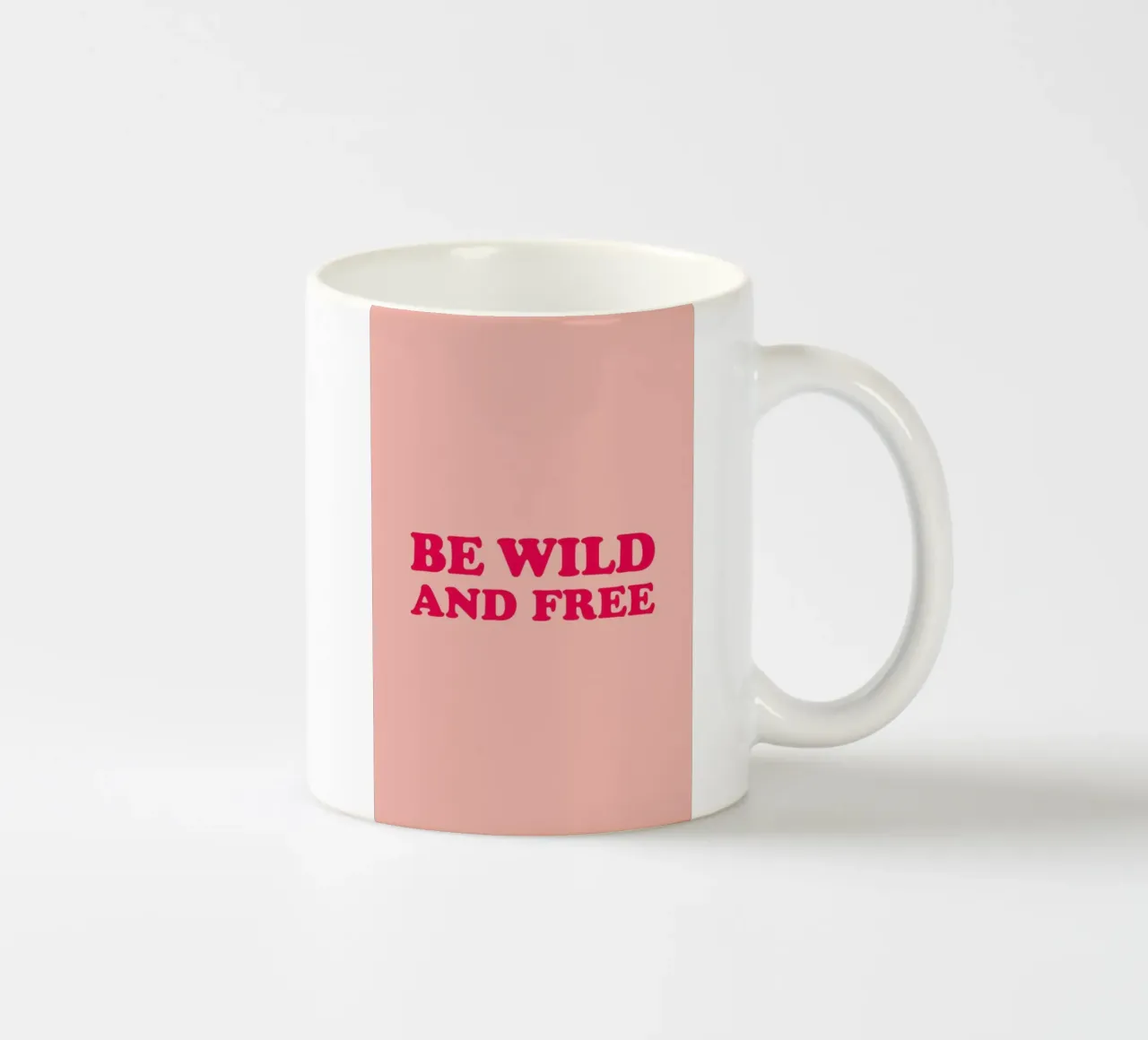 Be Wild and Free - Pink tazza in ceramica da Studio One