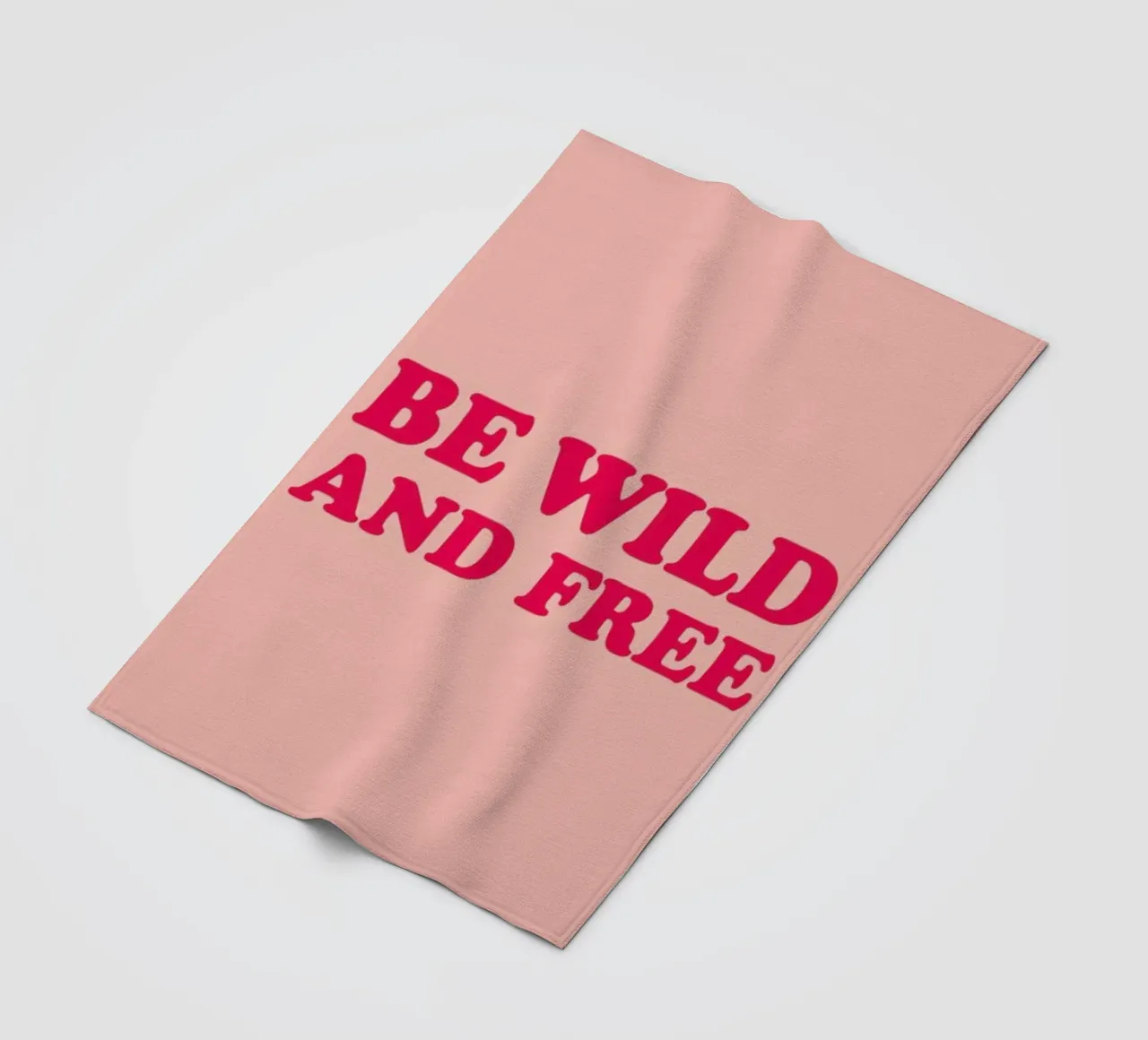 Be Wild and Free - Pink coperta in pile da Studio One