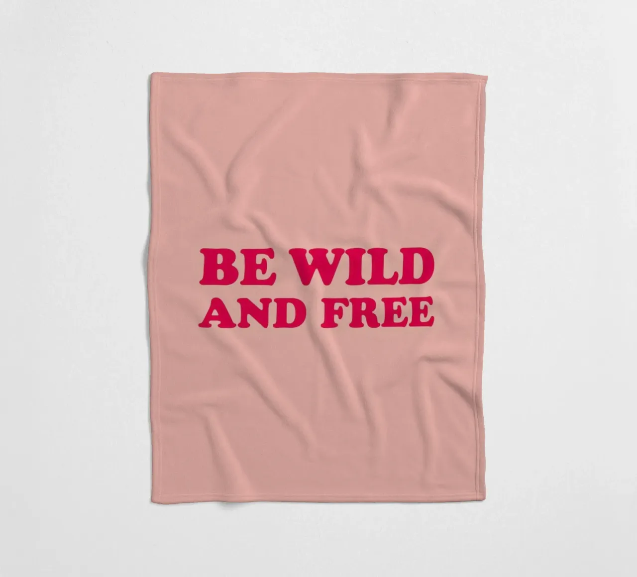 Be Wild and Free - Pink coperta in pile da Studio One