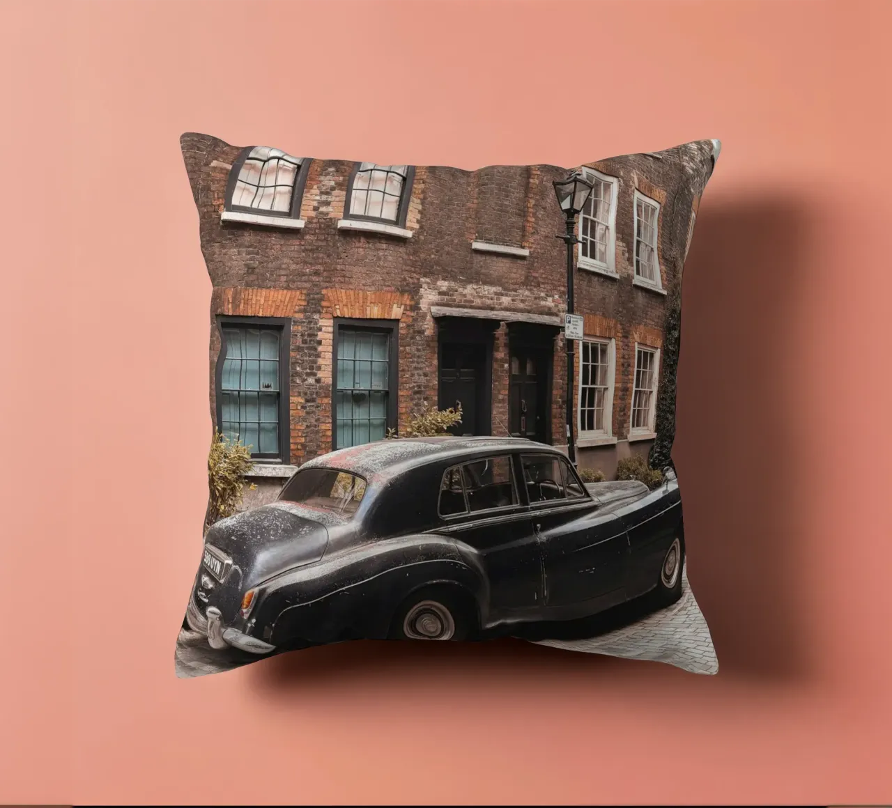 Londra, Inghilterra I Auto d'epoca a Shoreditch cuscino da Julie Travel Photography