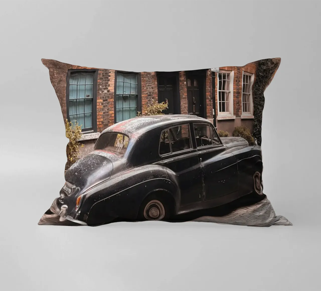 Londra, Inghilterra I Auto d'epoca a Shoreditch cuscino da Julie Travel Photography