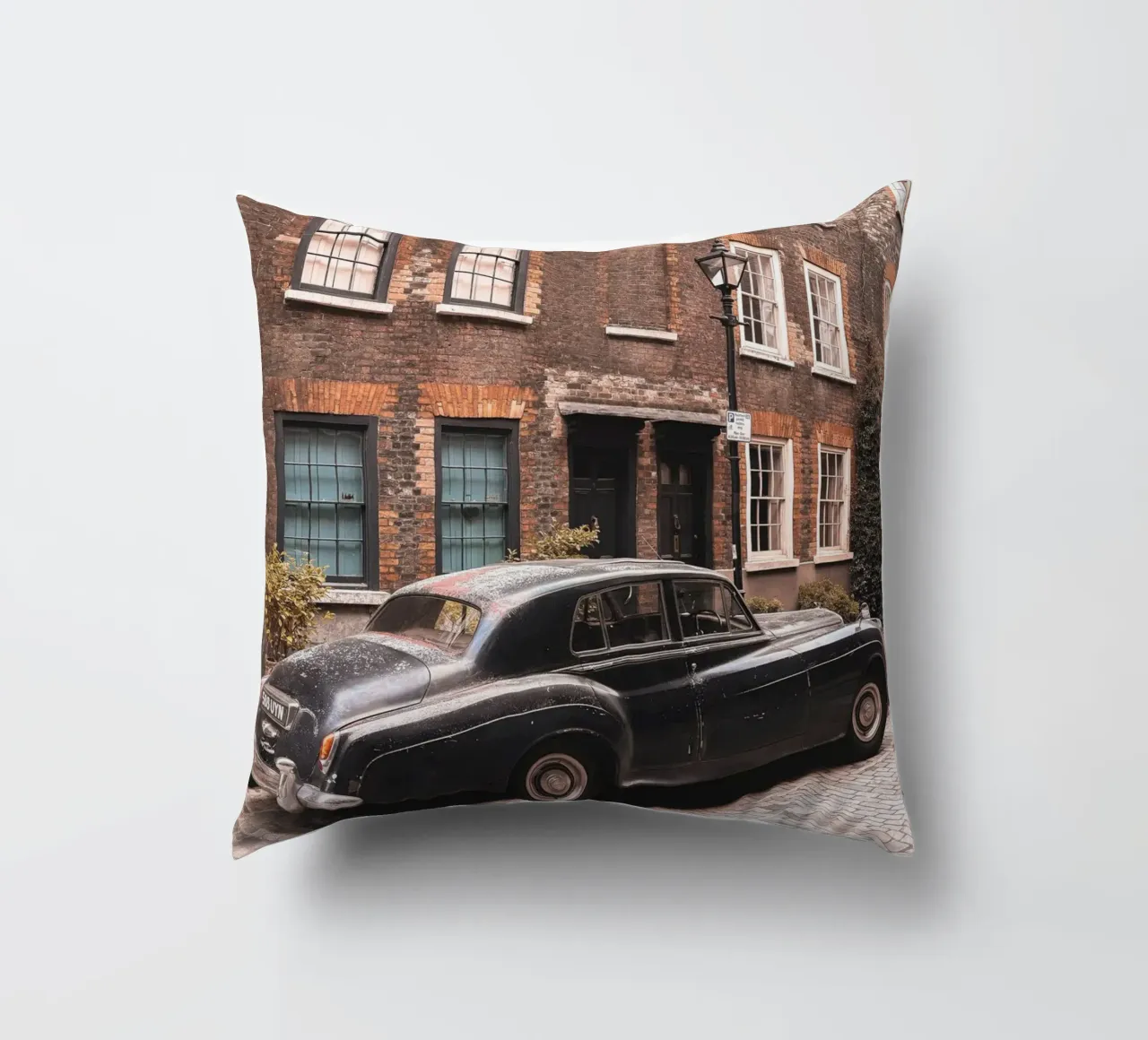 Londra, Inghilterra I Auto d'epoca a Shoreditch cuscino da Julie Travel Photography