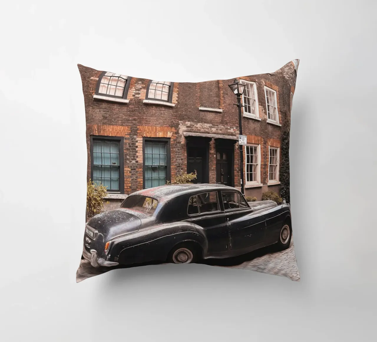 Londra, Inghilterra I Auto d'epoca a Shoreditch cuscino da Julie Travel Photography