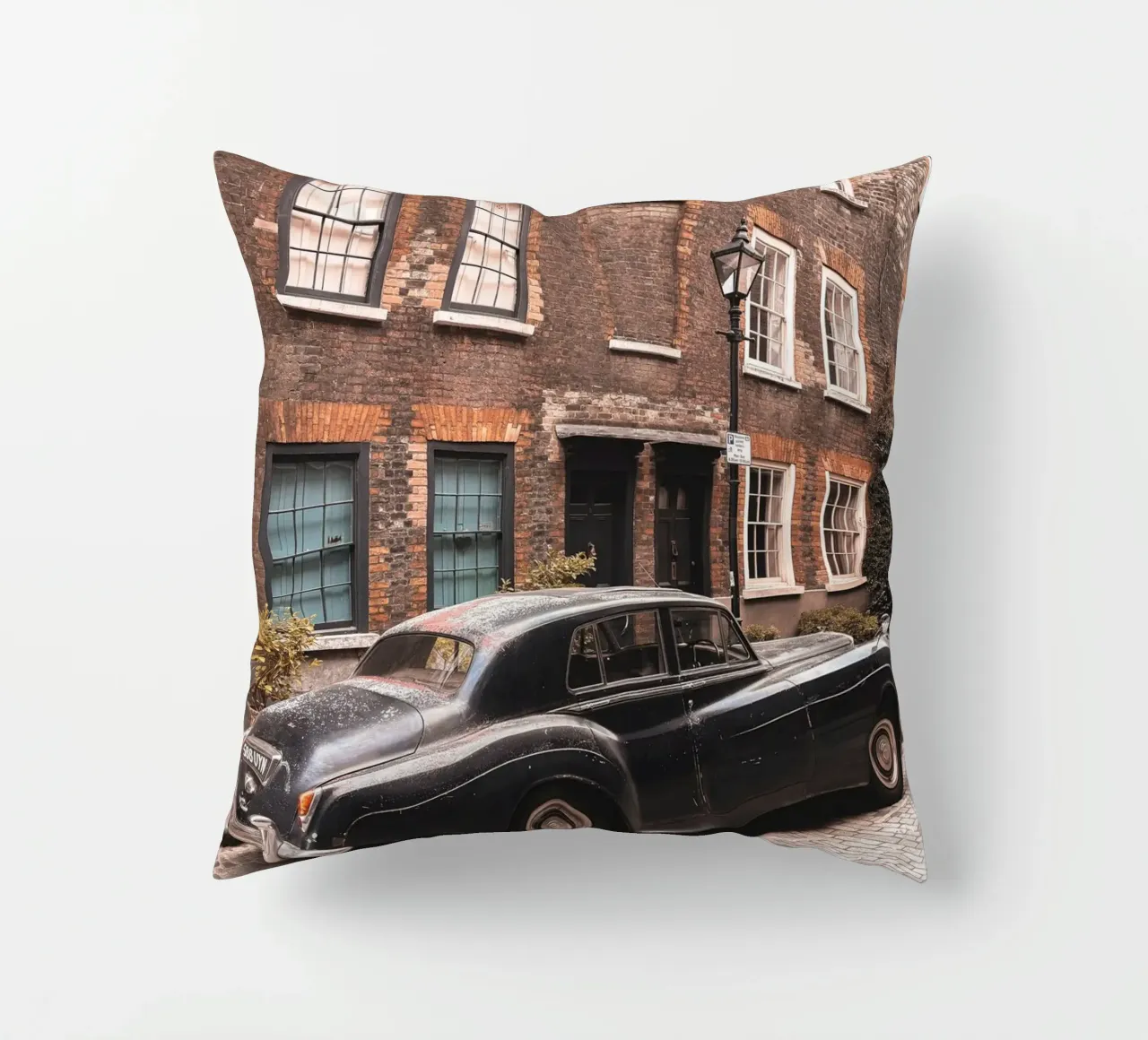 Londra, Inghilterra I Auto d'epoca a Shoreditch cuscino da Julie Travel Photography