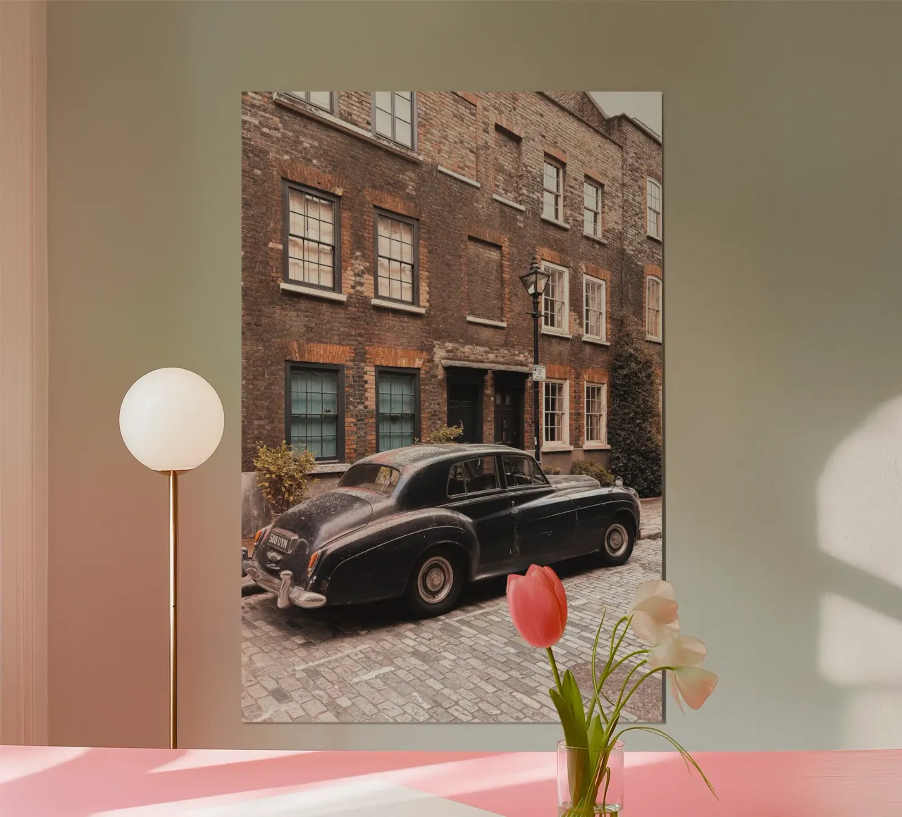 Londra, Inghilterra I Auto d'epoca a Shoreditch poster da Julie Travel Photography