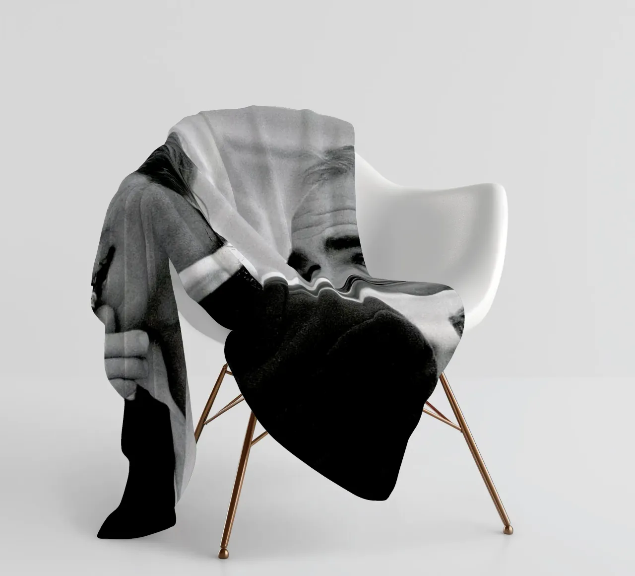 Michael Caine & Sean Connery on Set coperta in pile da Gallery Print and Art Limited