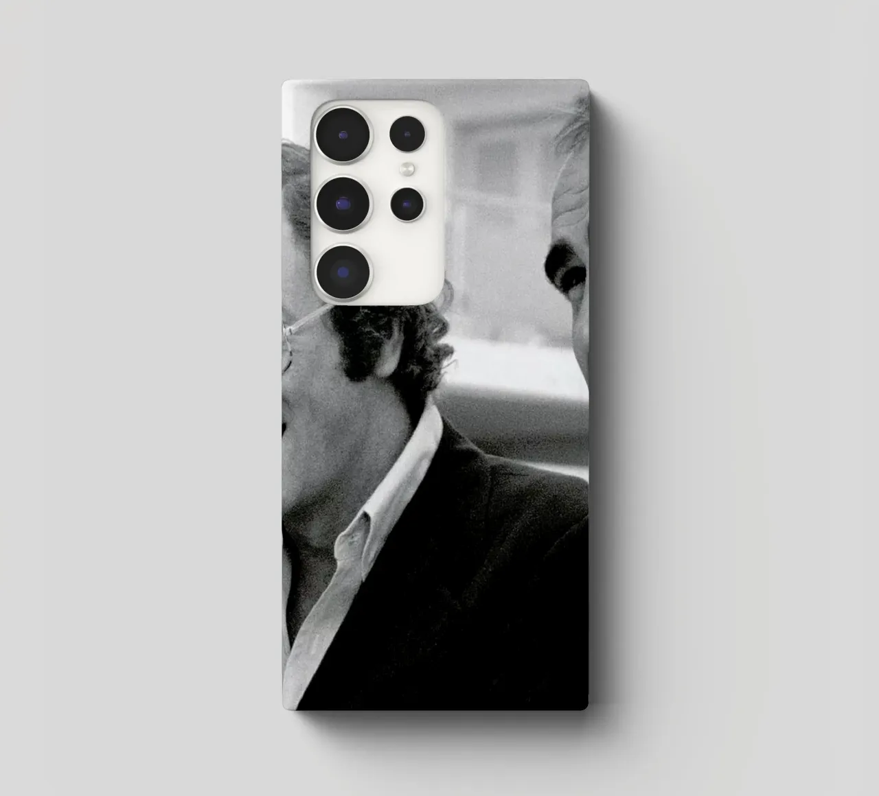 Michael Caine & Sean Connery on Set cover samsung da Gallery Print and Art Limited