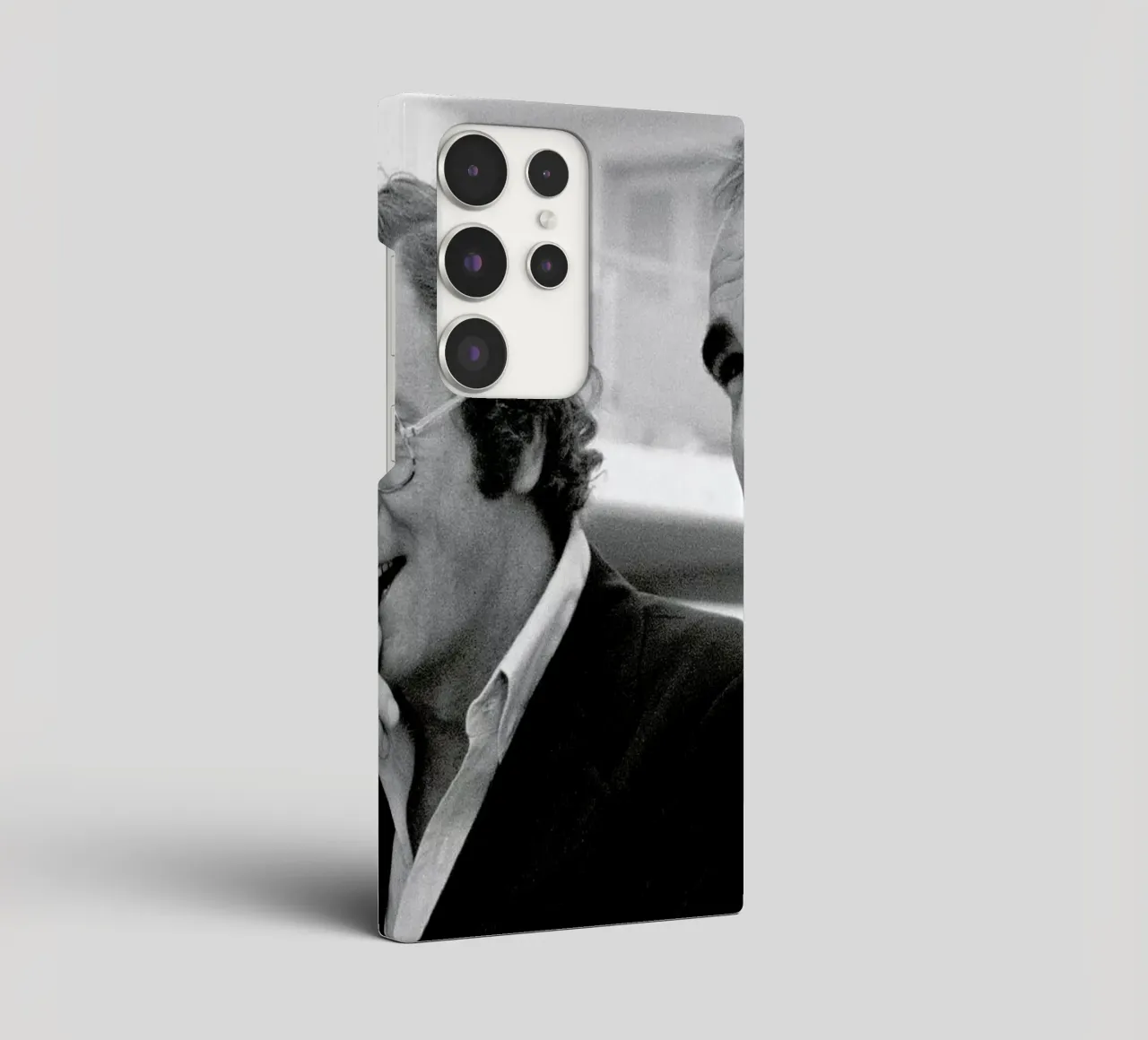 Michael Caine & Sean Connery on Set cover samsung da Gallery Print and Art Limited