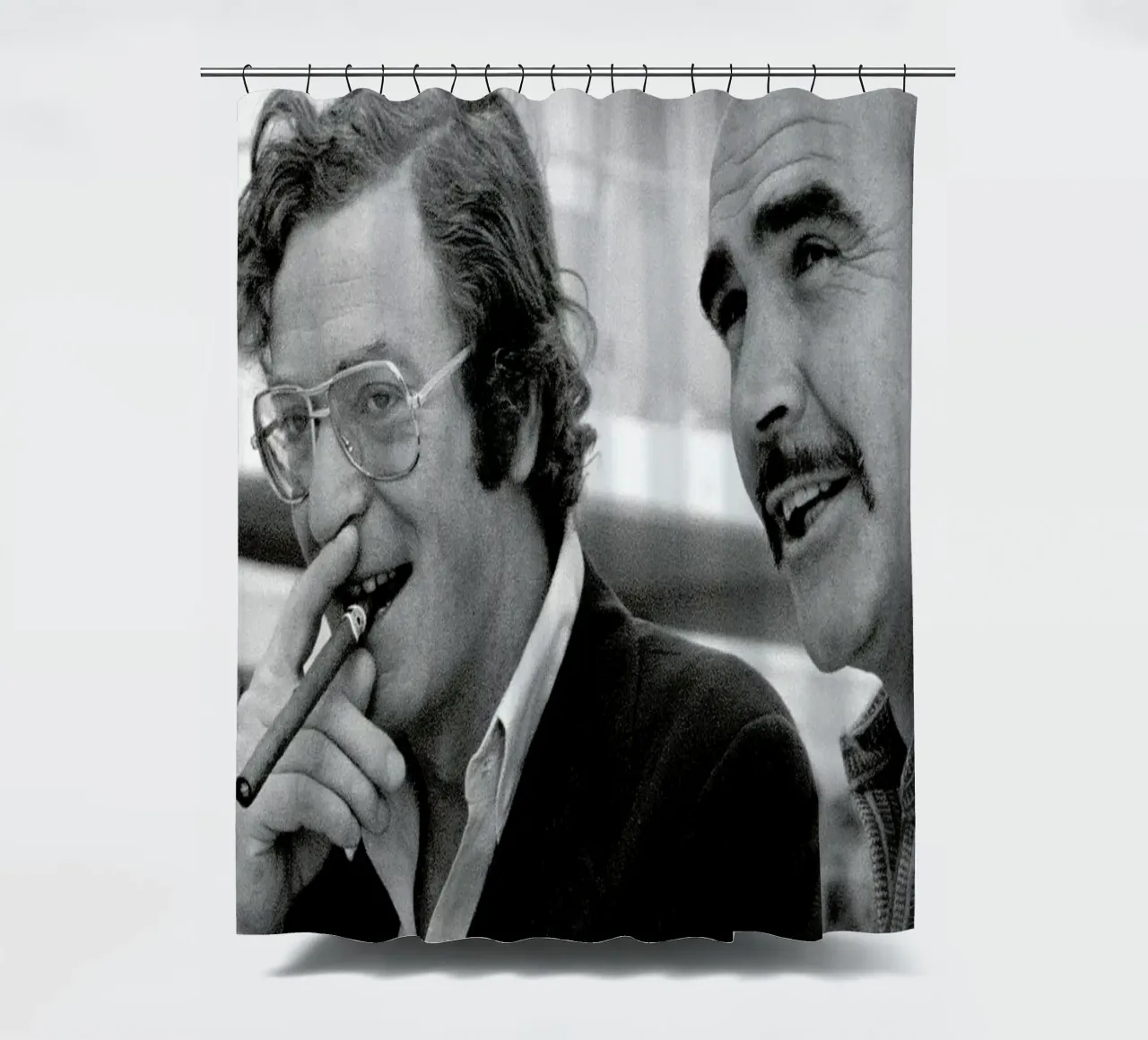 Michael Caine & Sean Connery on Set tenda da doccia da Gallery Print and Art Limited