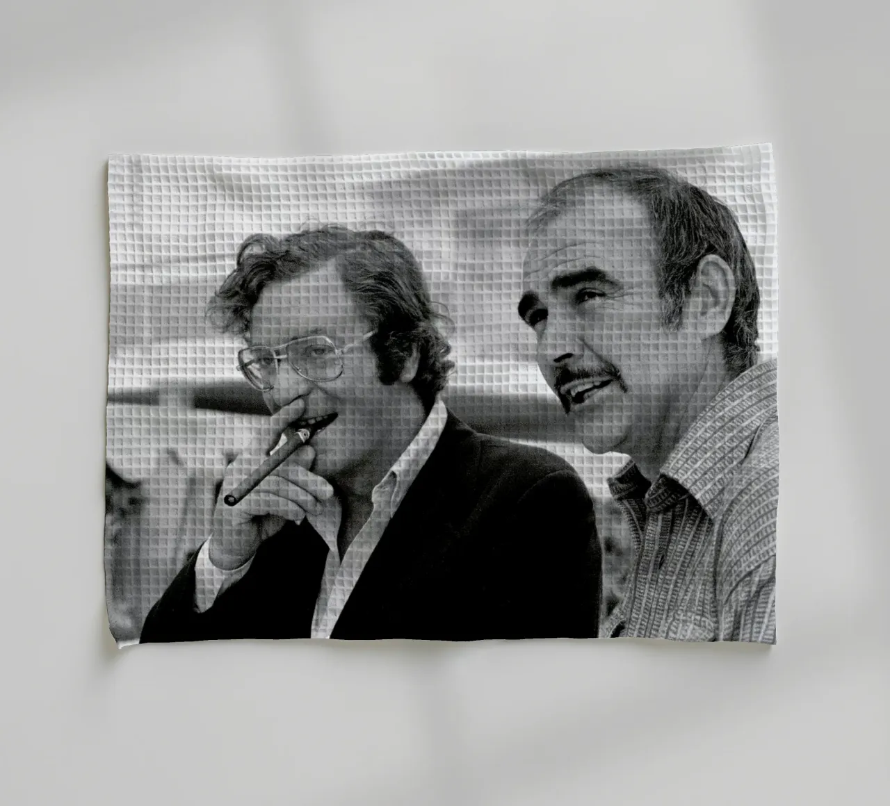 Michael Caine & Sean Connery on Set canovaccio da cucina da Gallery Print and Art Limited