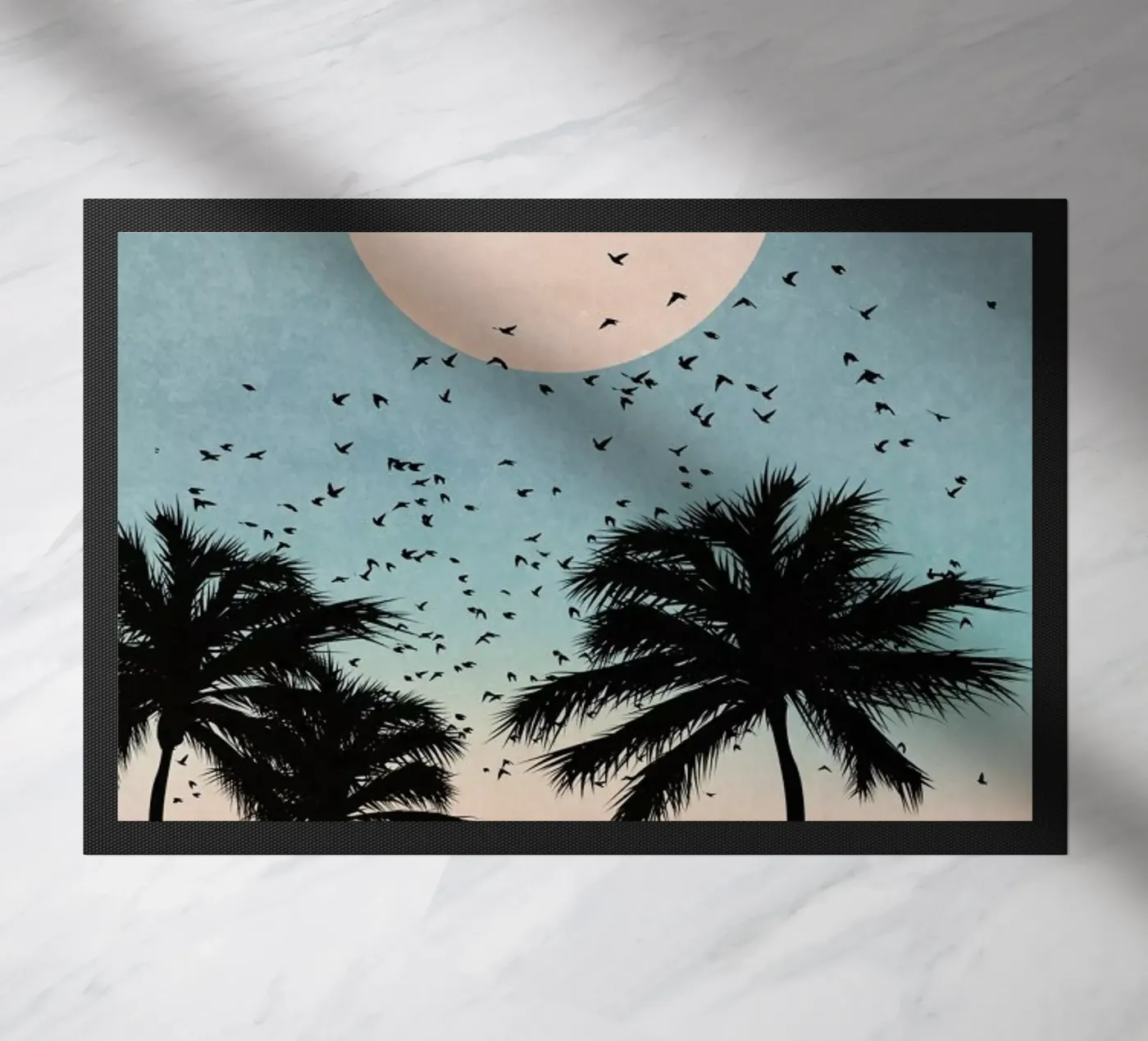 Sunrise doormat by Kubistika